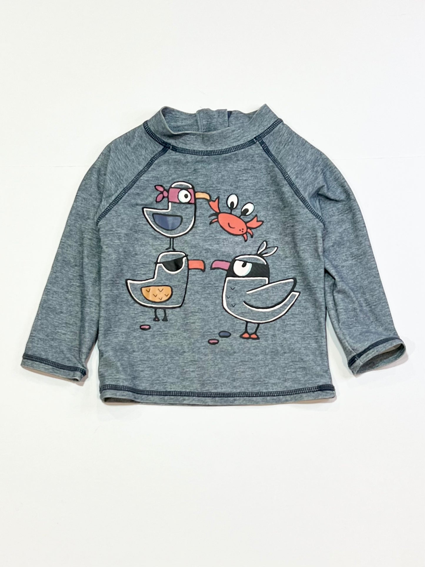 Grey seagulls rashie - Size 1