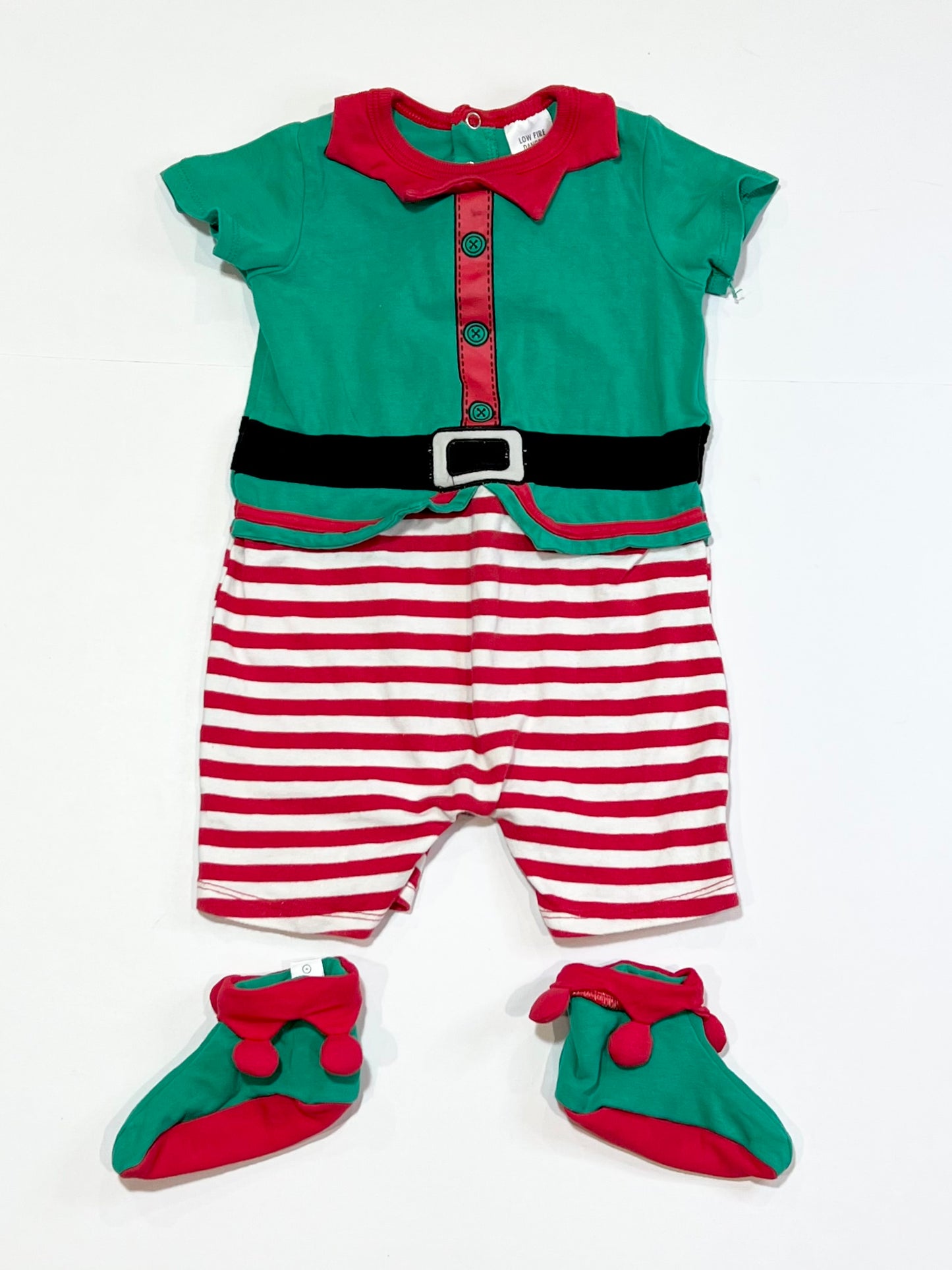 Elf romper with booties - Size 1
