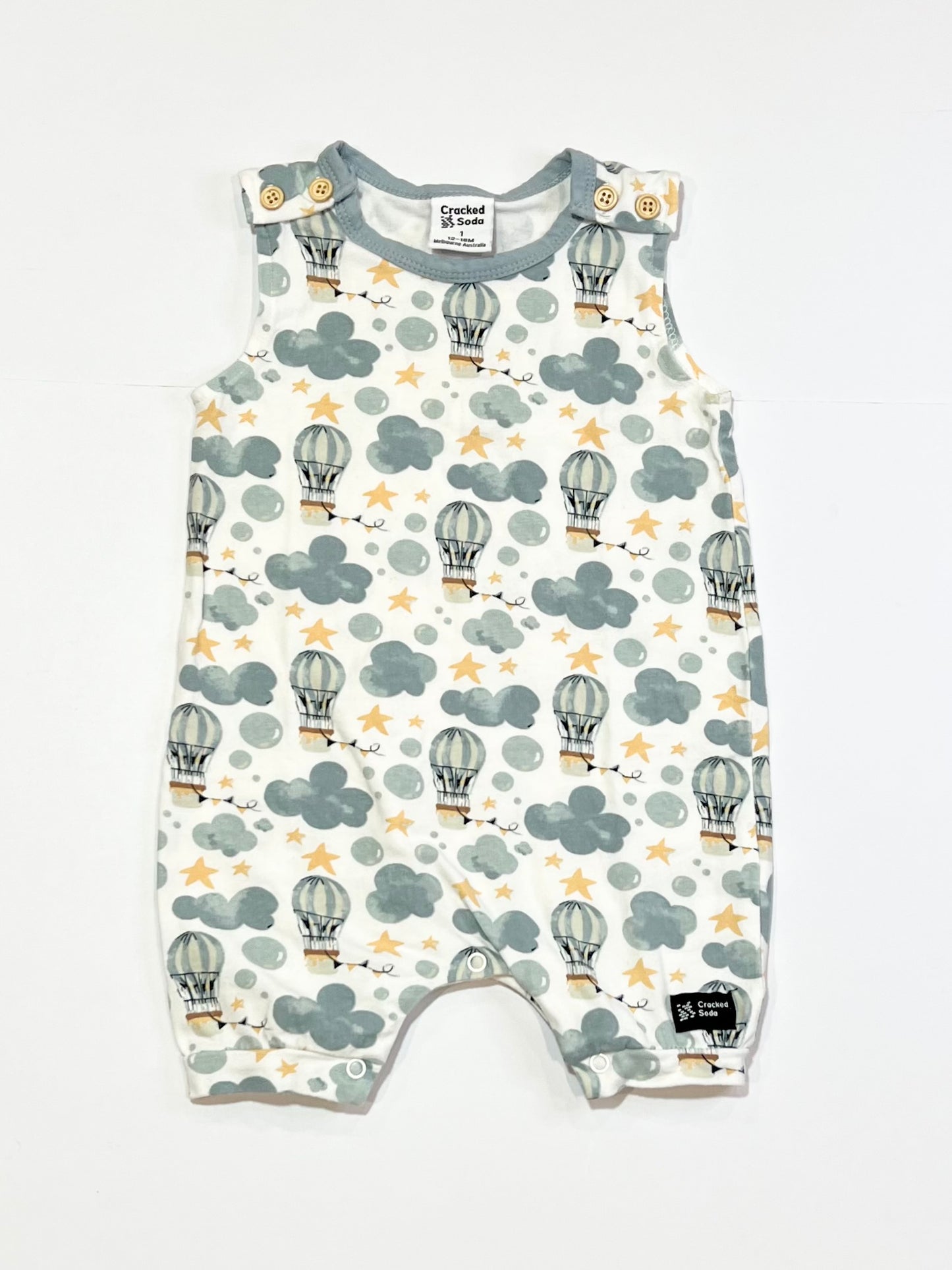 CHot air balloons romper - Size 1