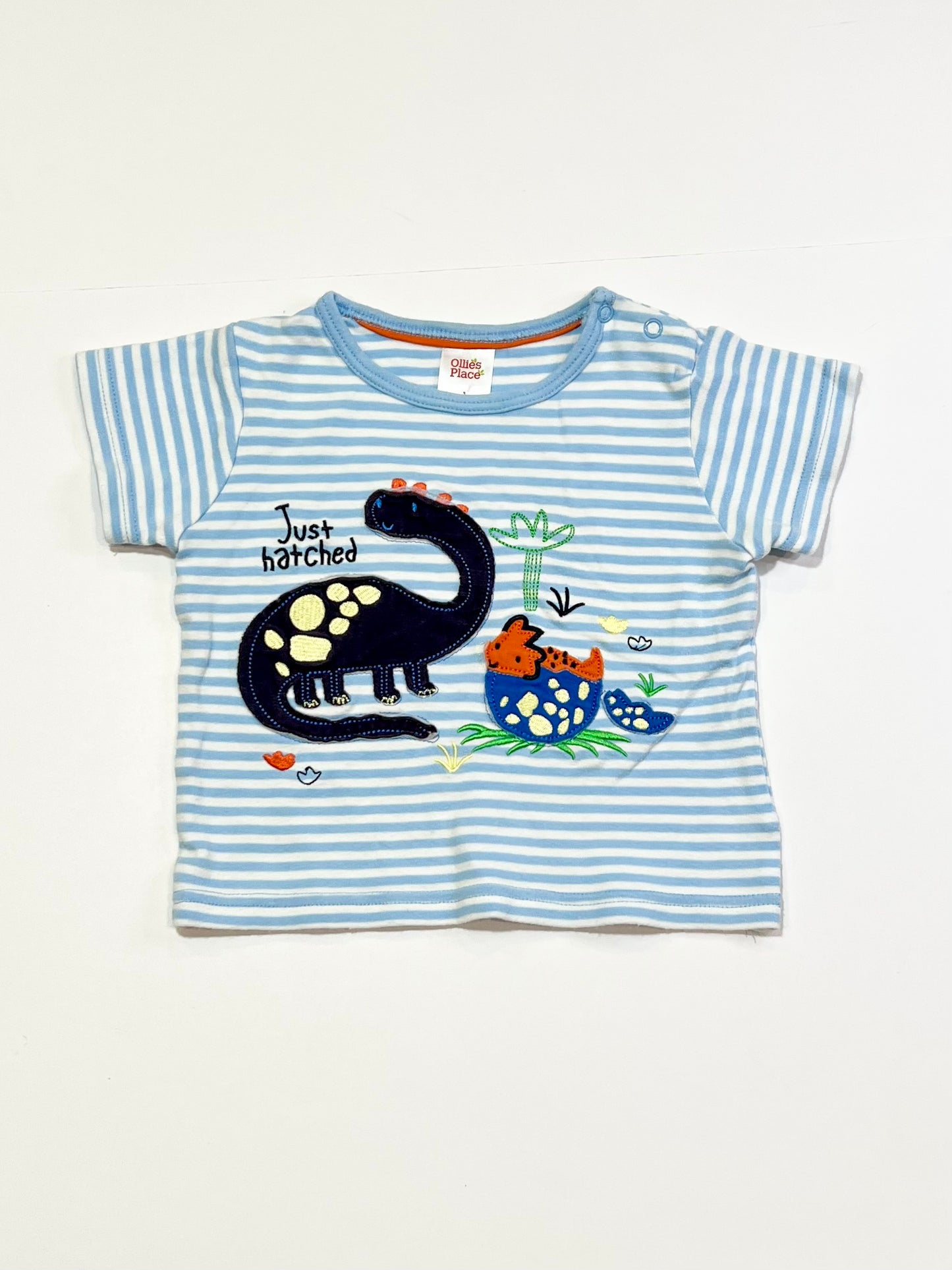 Striped dino tee - Size 1