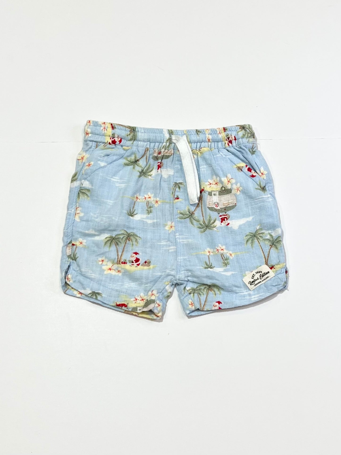 Woven Christmas shorts - Size 2