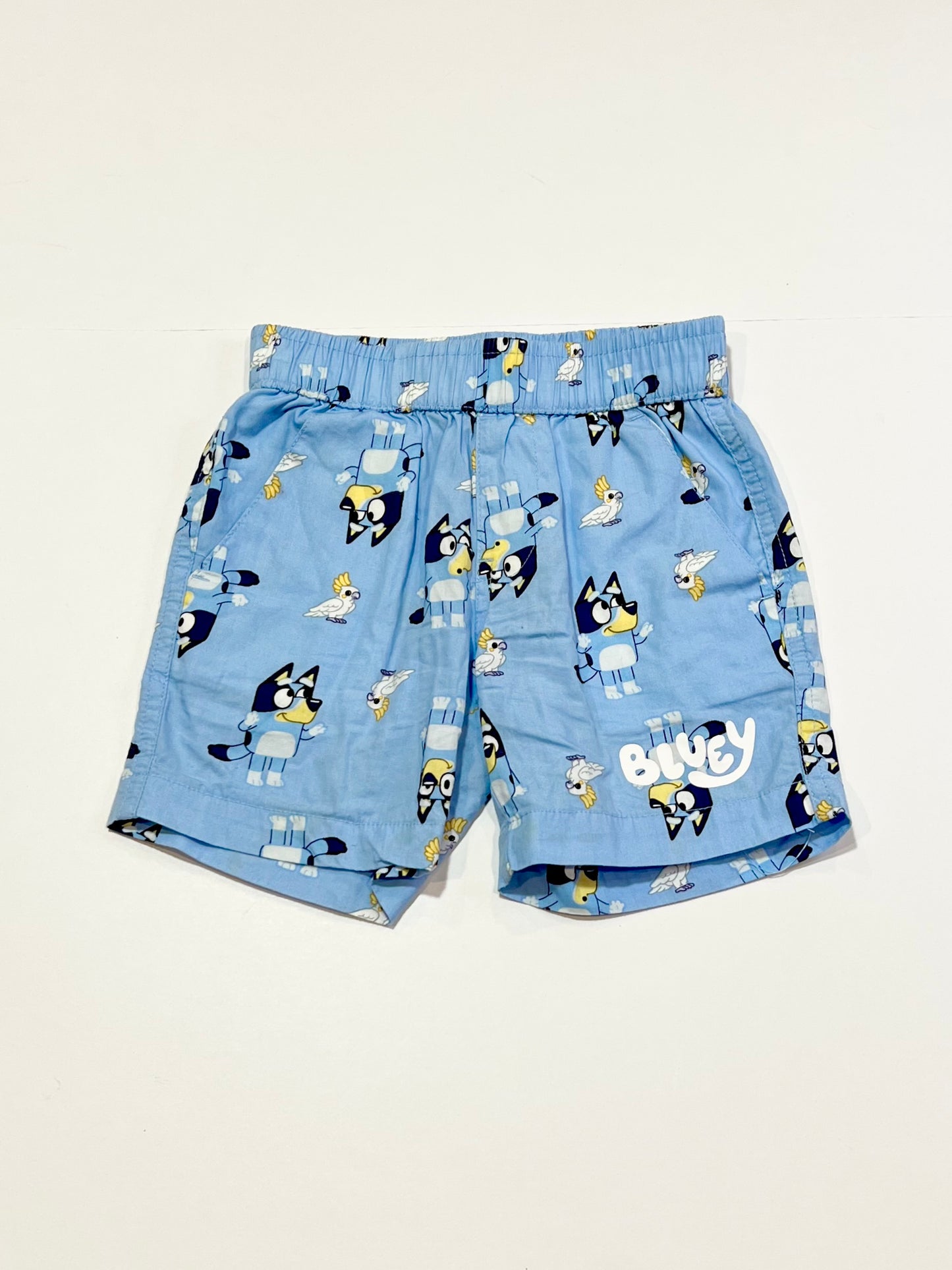 Blue Bluey shorts - Size 2