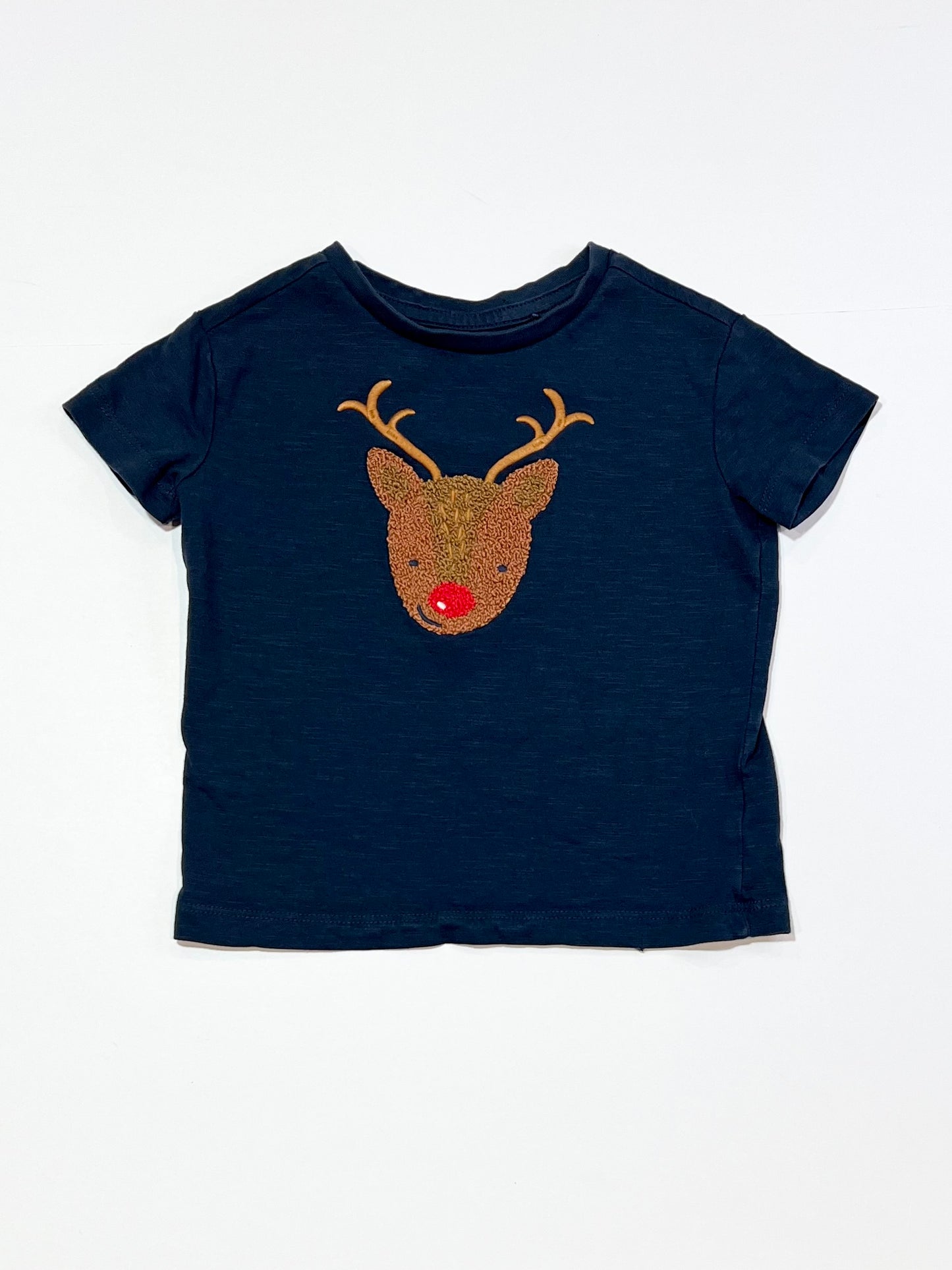 Navy Rudolph tee - Size 2