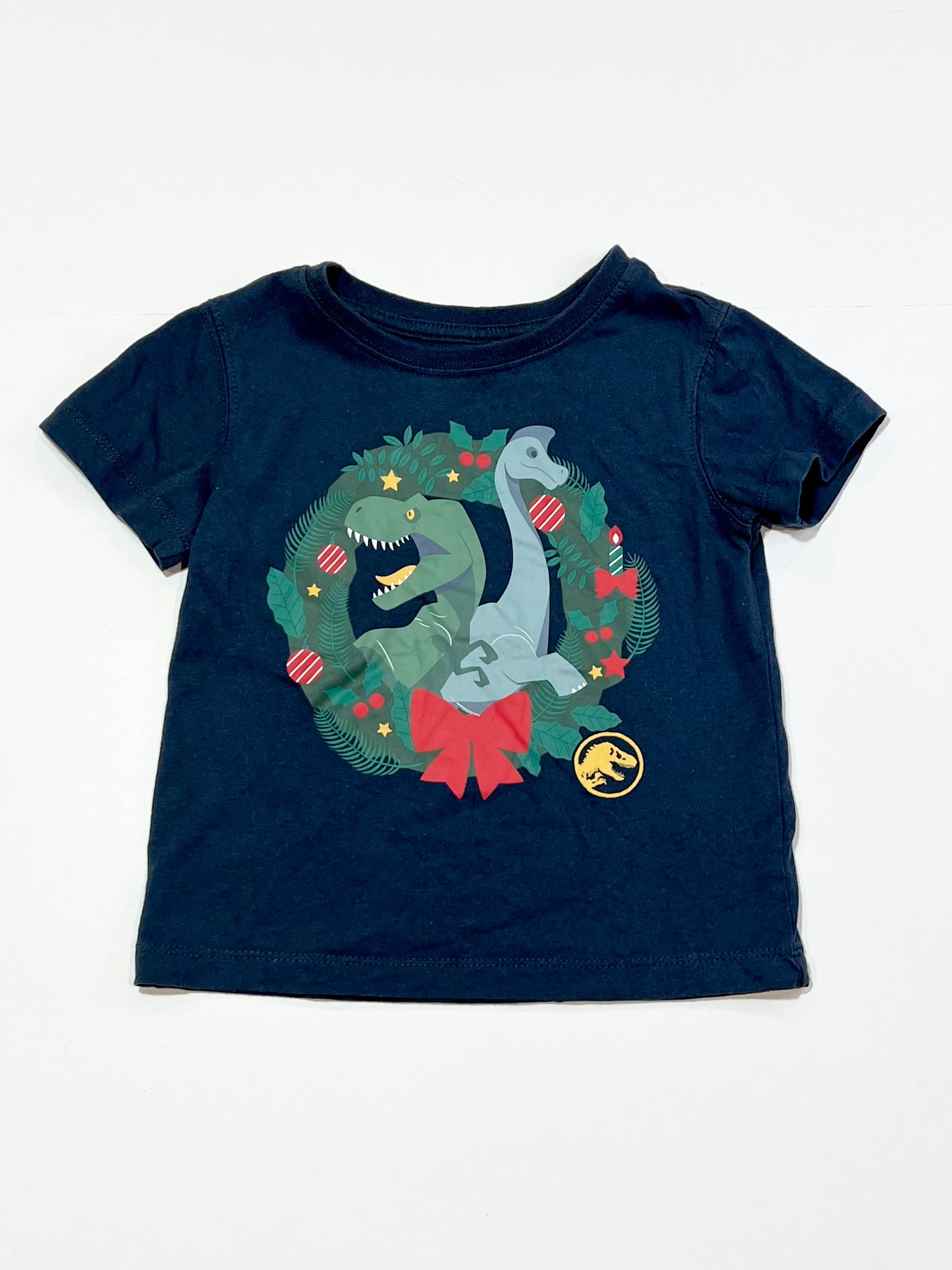 Christmas dino tee - Size 2