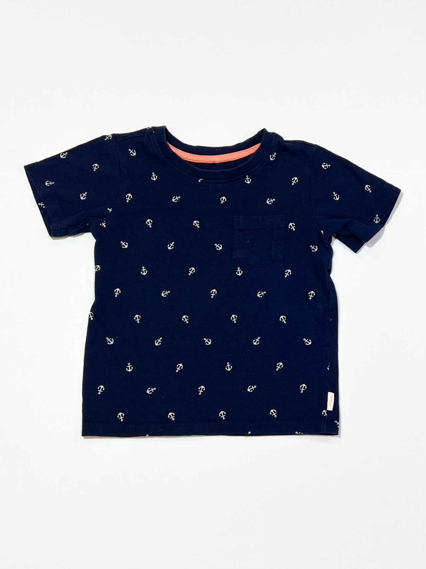 Navy anchors tee - Size 2