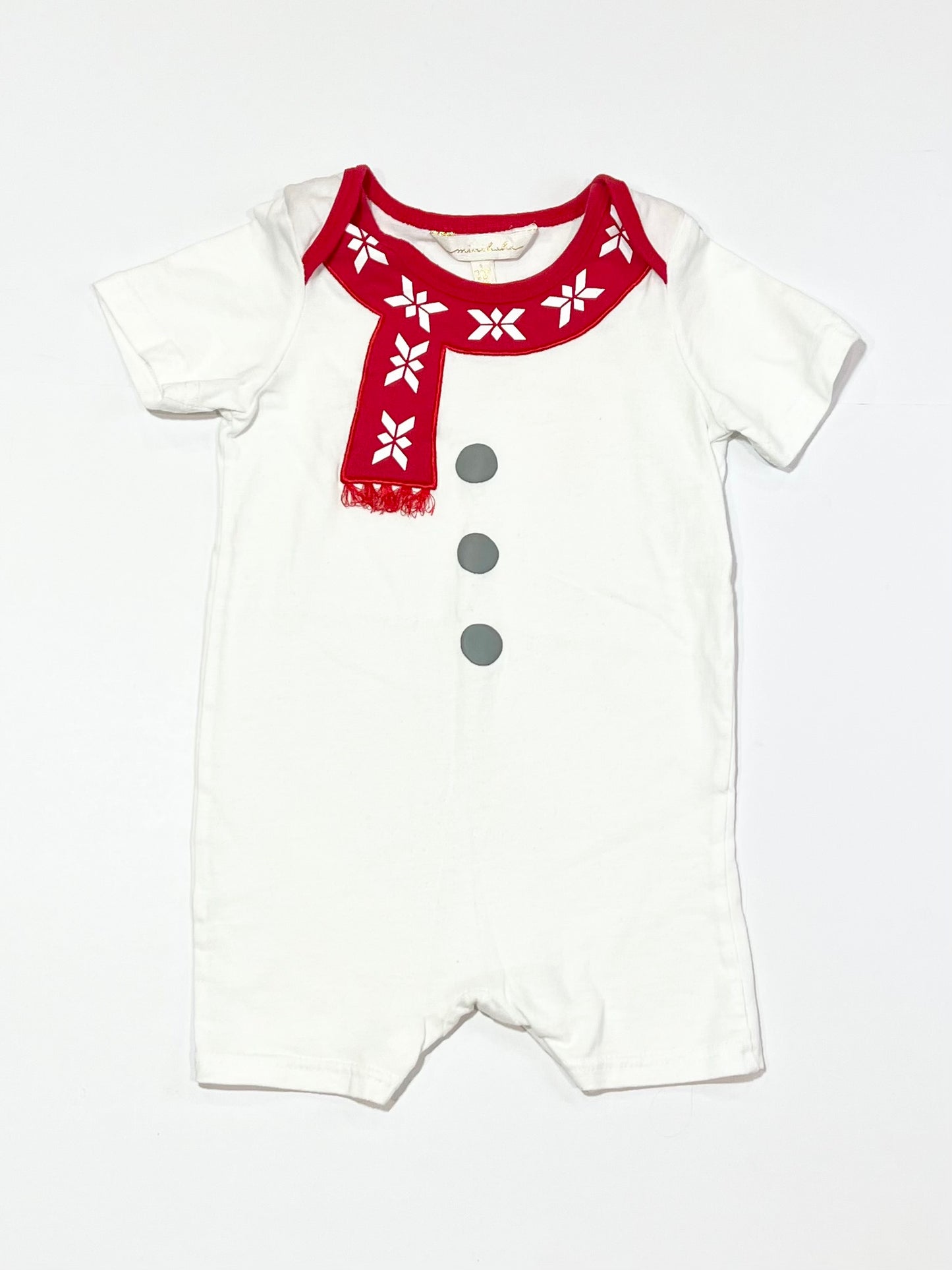 Christmas snowman romper - Size 2