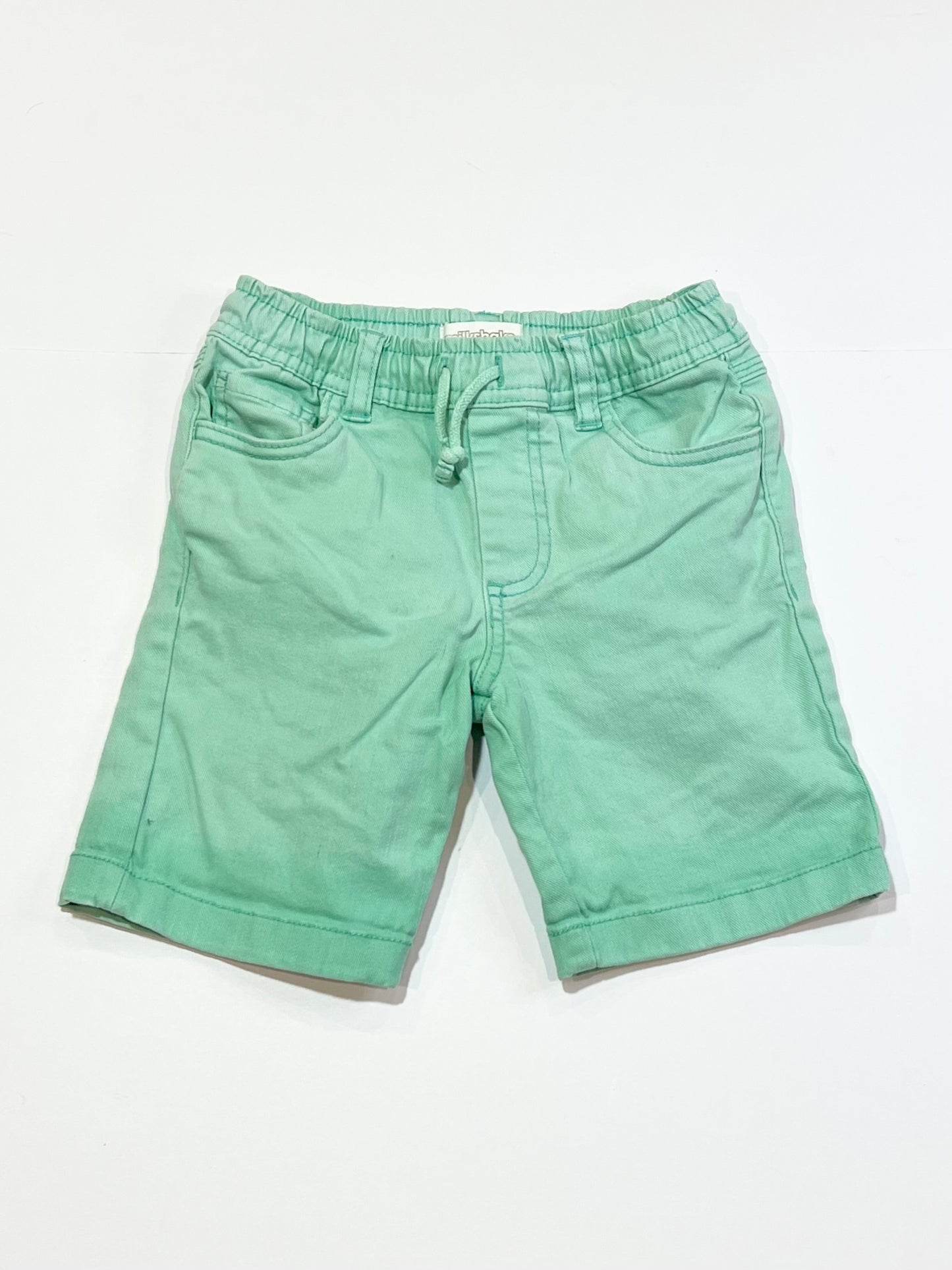Green denim shorts - Size 4