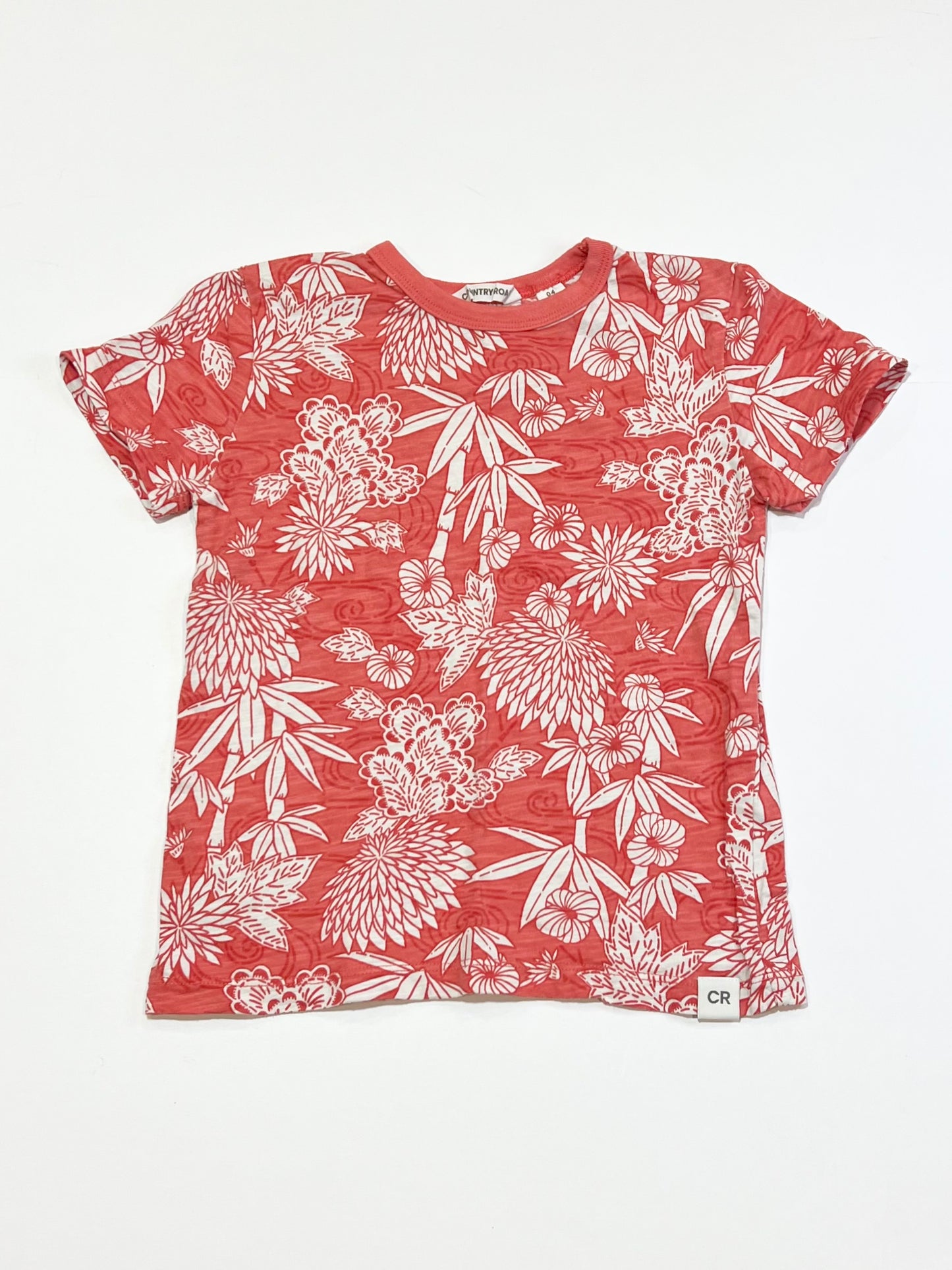 Red floral tee - Size 4