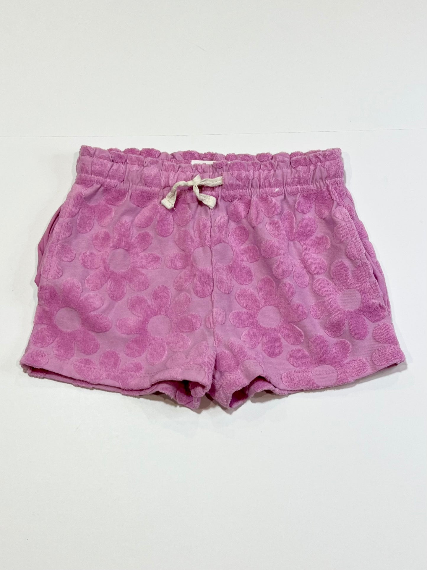Terry flower sweat shorts - Size 4
