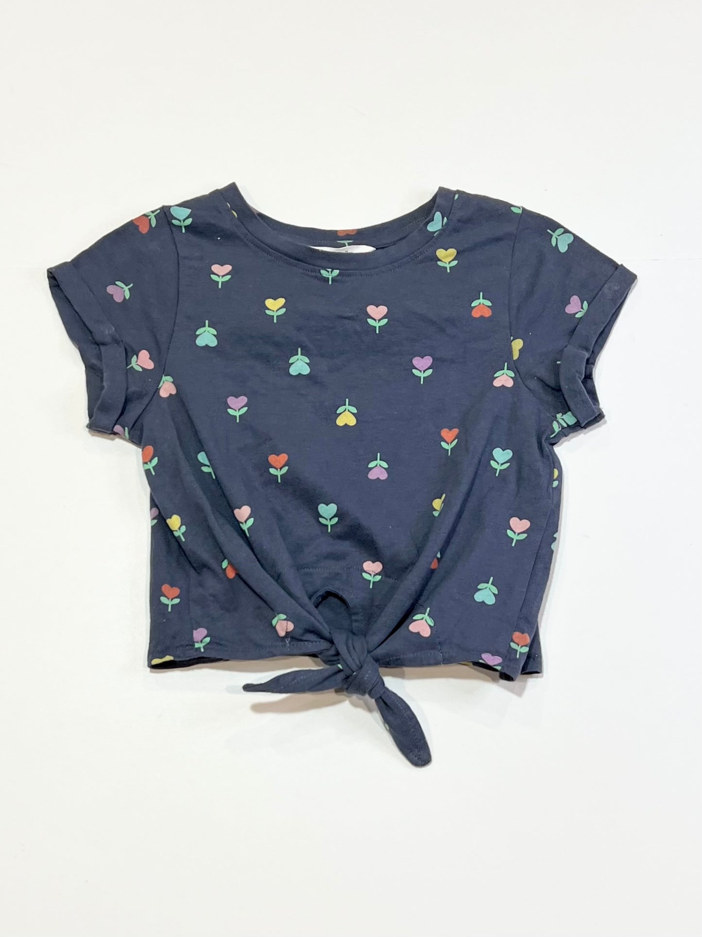 Cropped tie-up tee - Size 4
