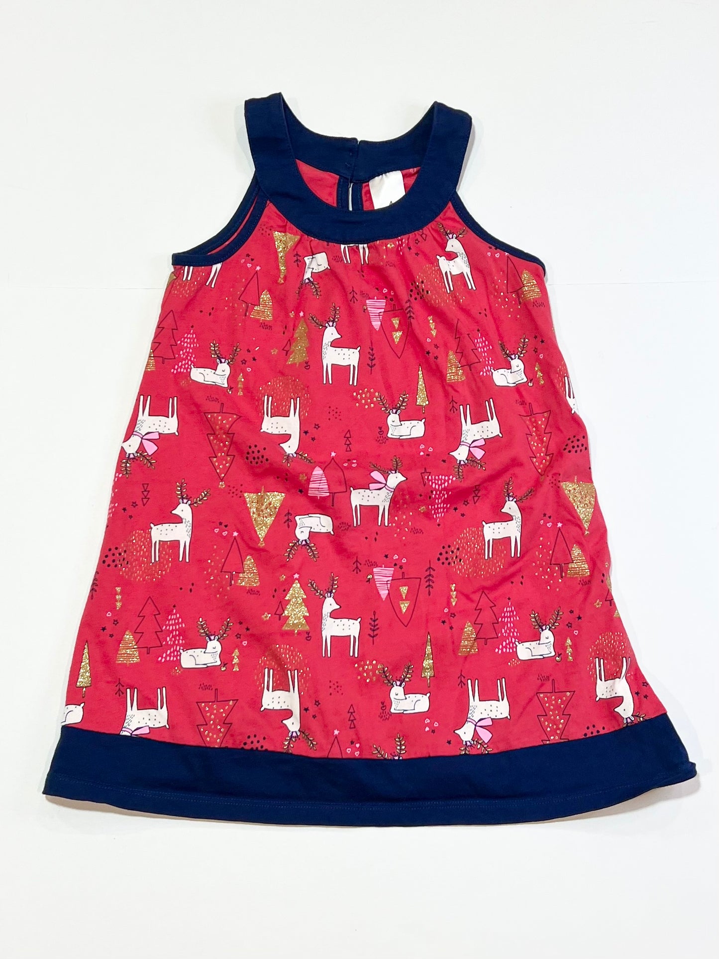 Christmas jersey dress - Size 4