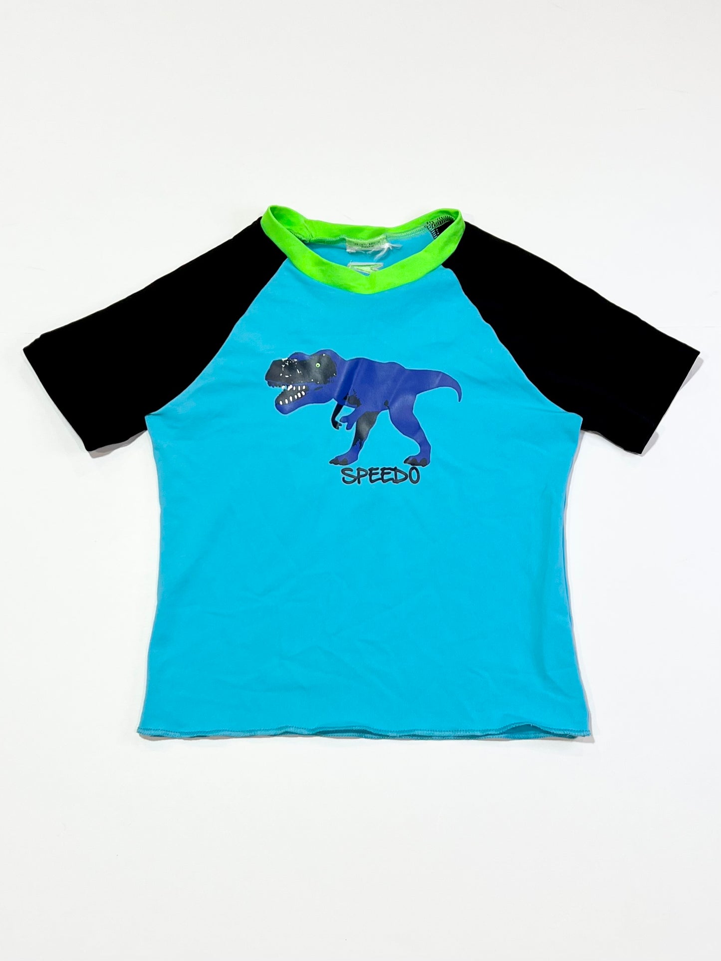 Blue t-rex rashie - Size 3