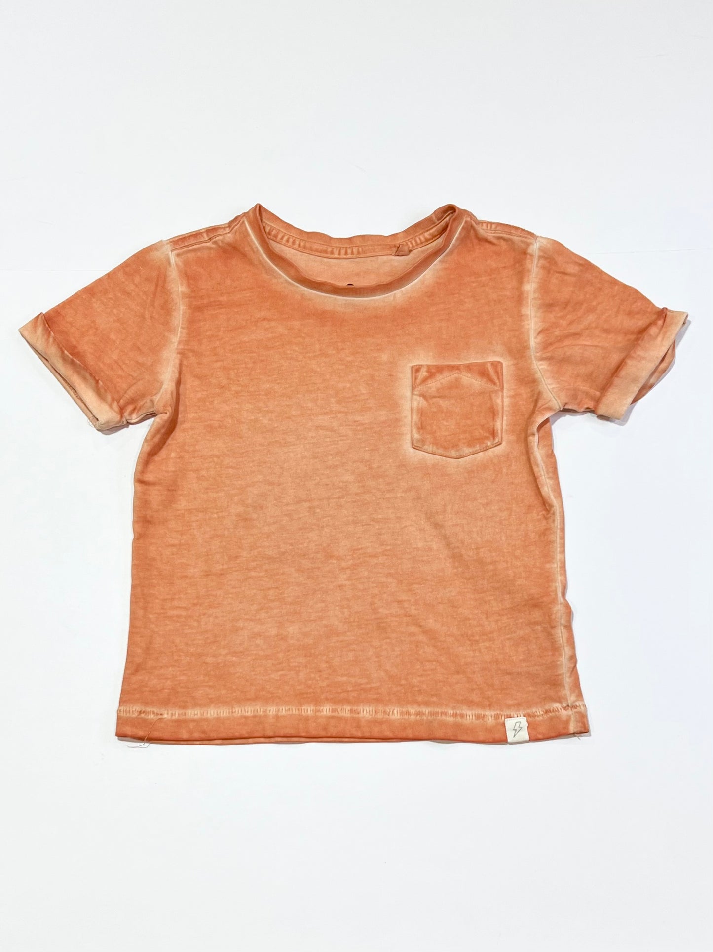 Orange cold wash tee - Size 3