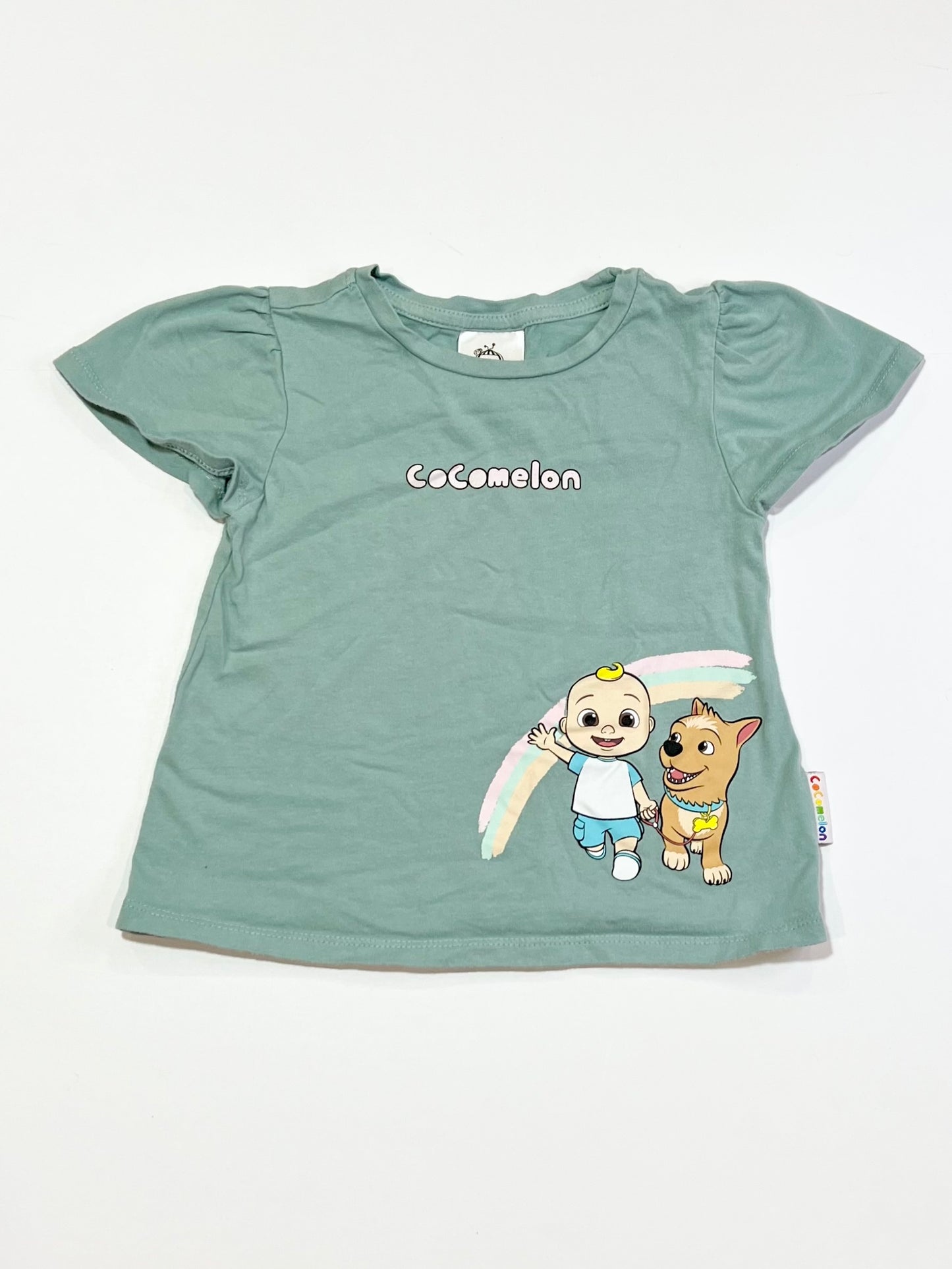 Green Cocomelon tee - Size 3