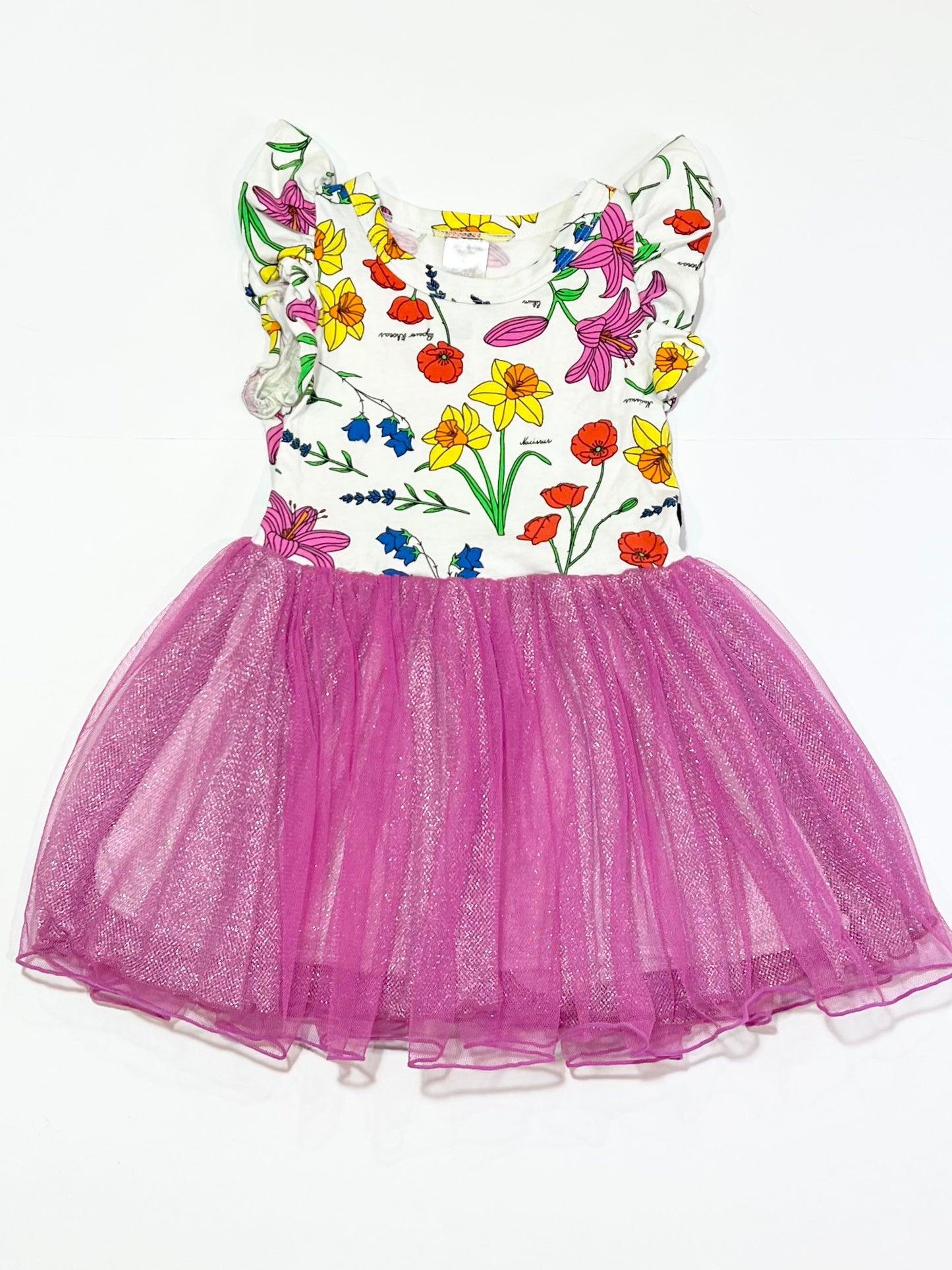 Ruffle sleeve tutu dress - Size 3