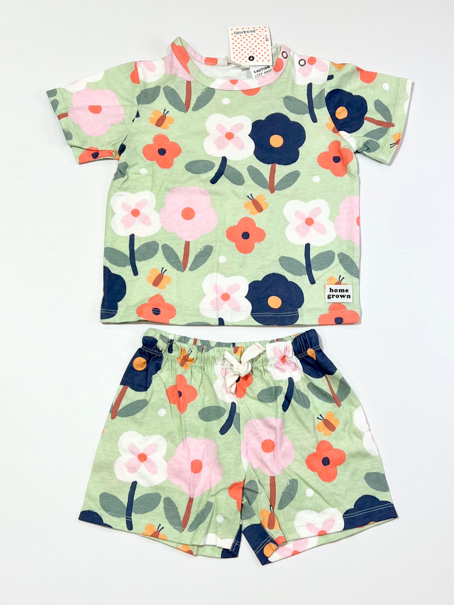 Floral pyjamas brand new - Size 2