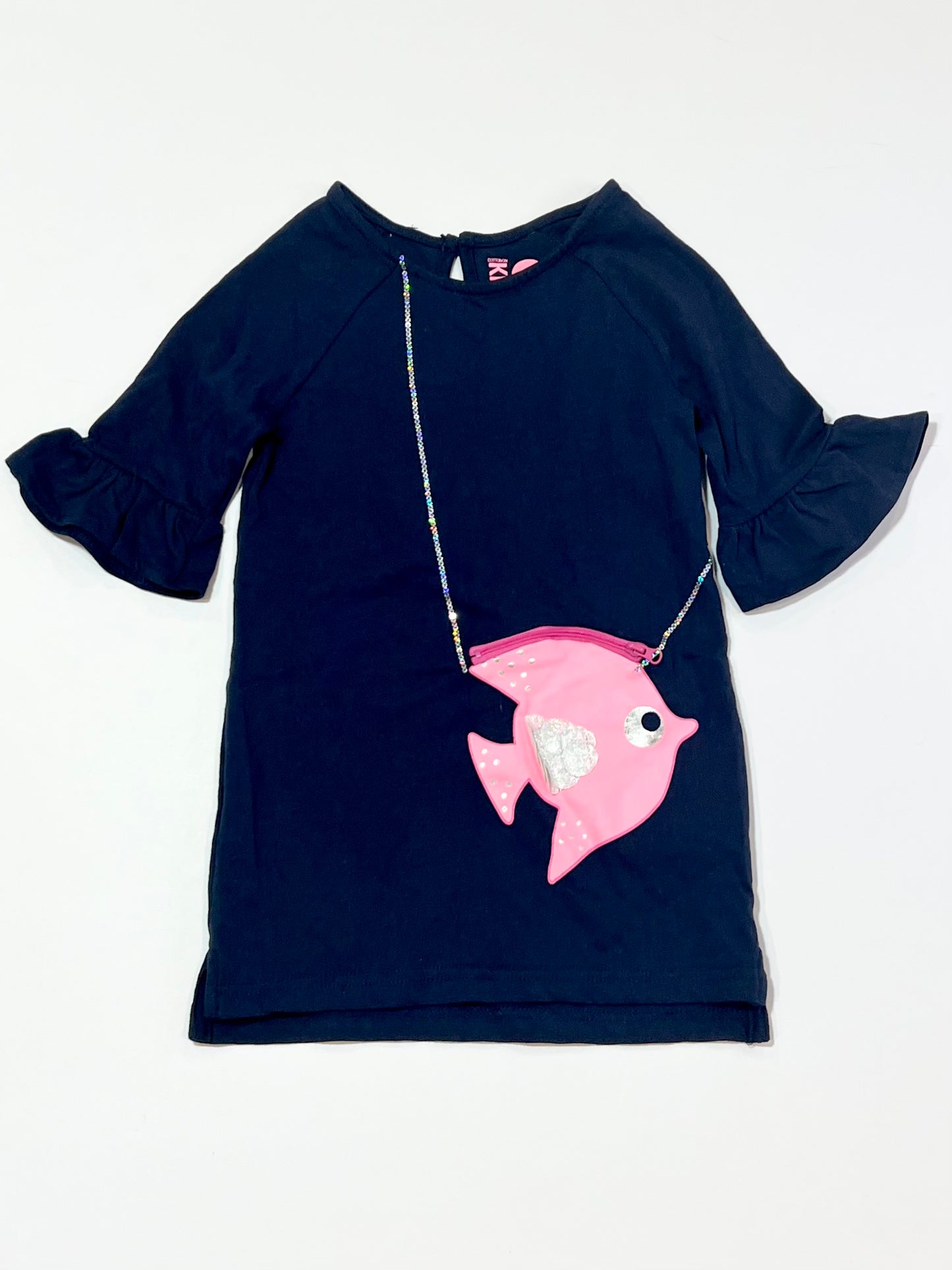 Navy fish dress - Size 2