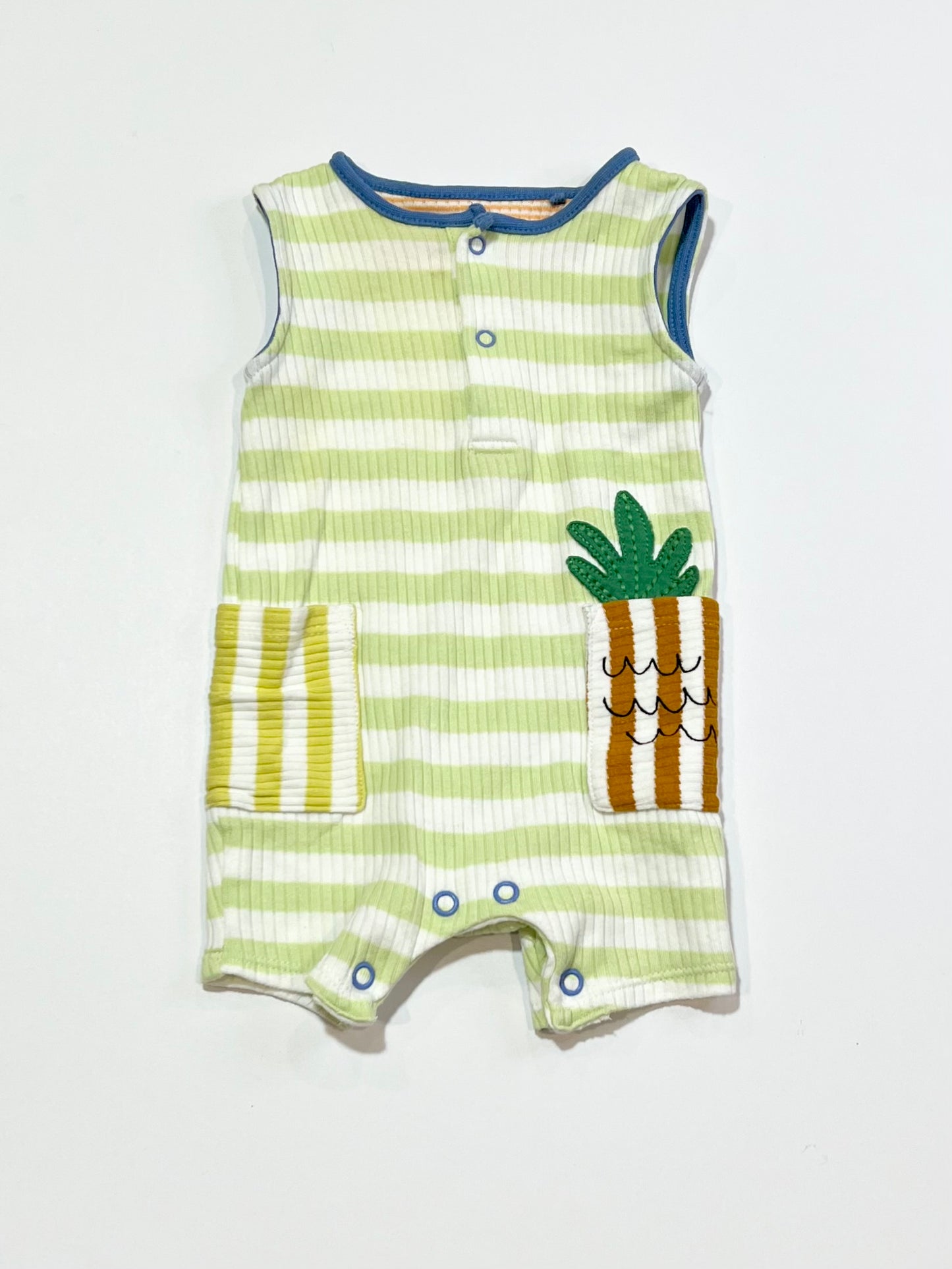 Ribbed pockets romper - Size 0000
