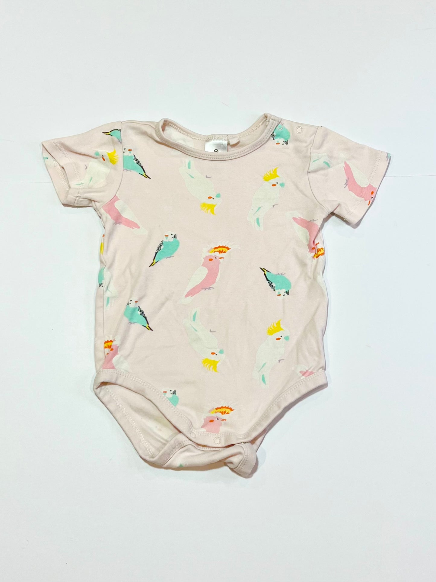 Pink birds bodysuit - Size 1