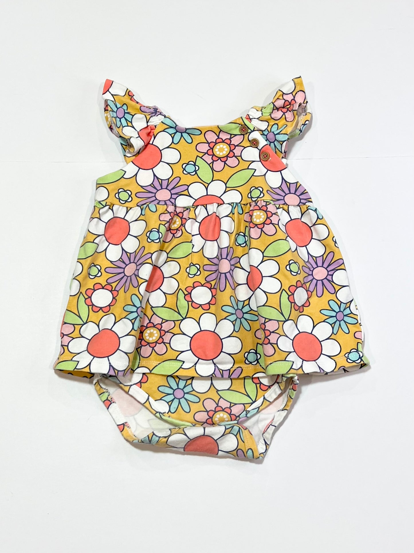 Floral bodysuit dress - Size 1