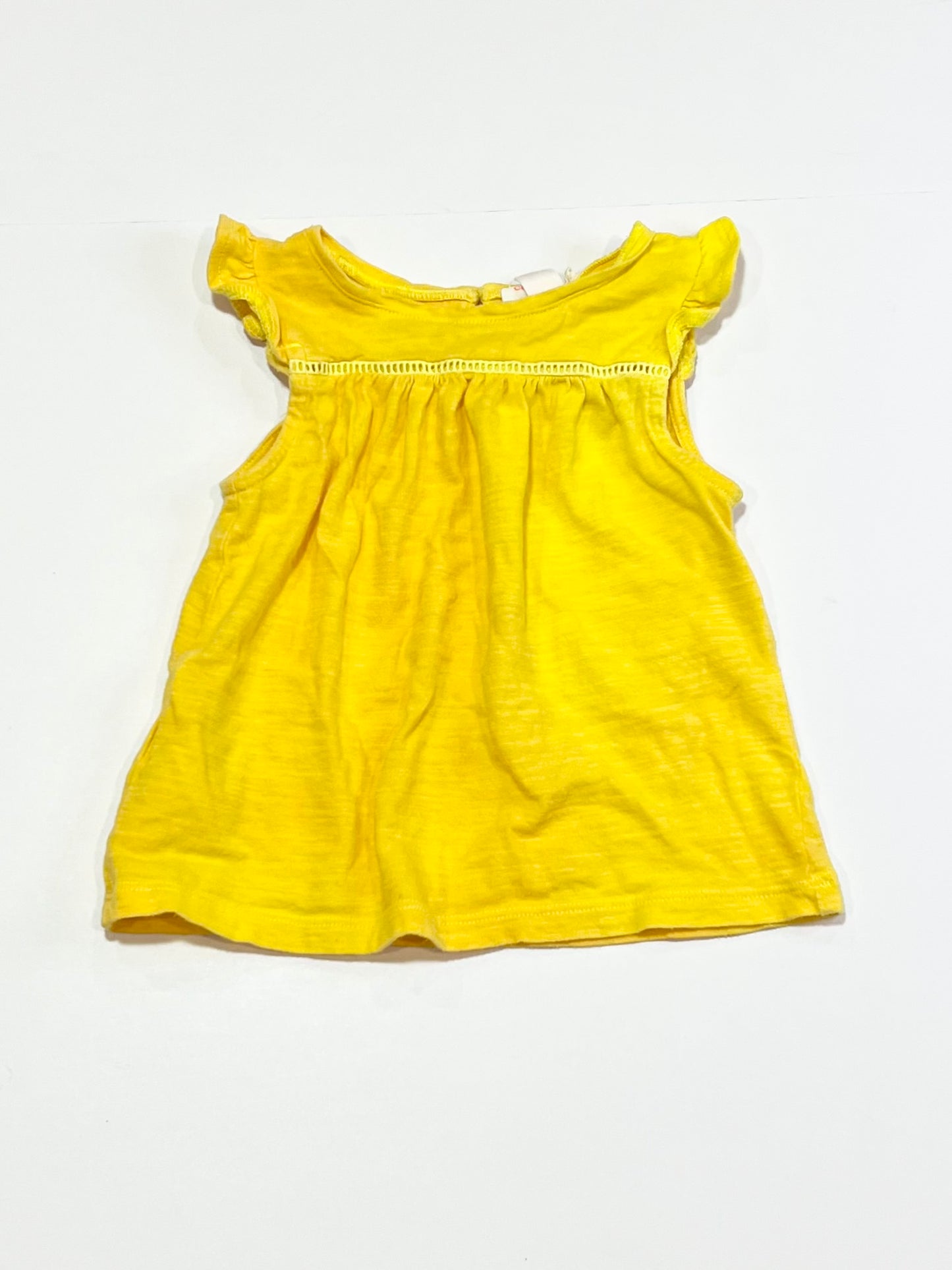 Yellow ruffle tank - Size 1
