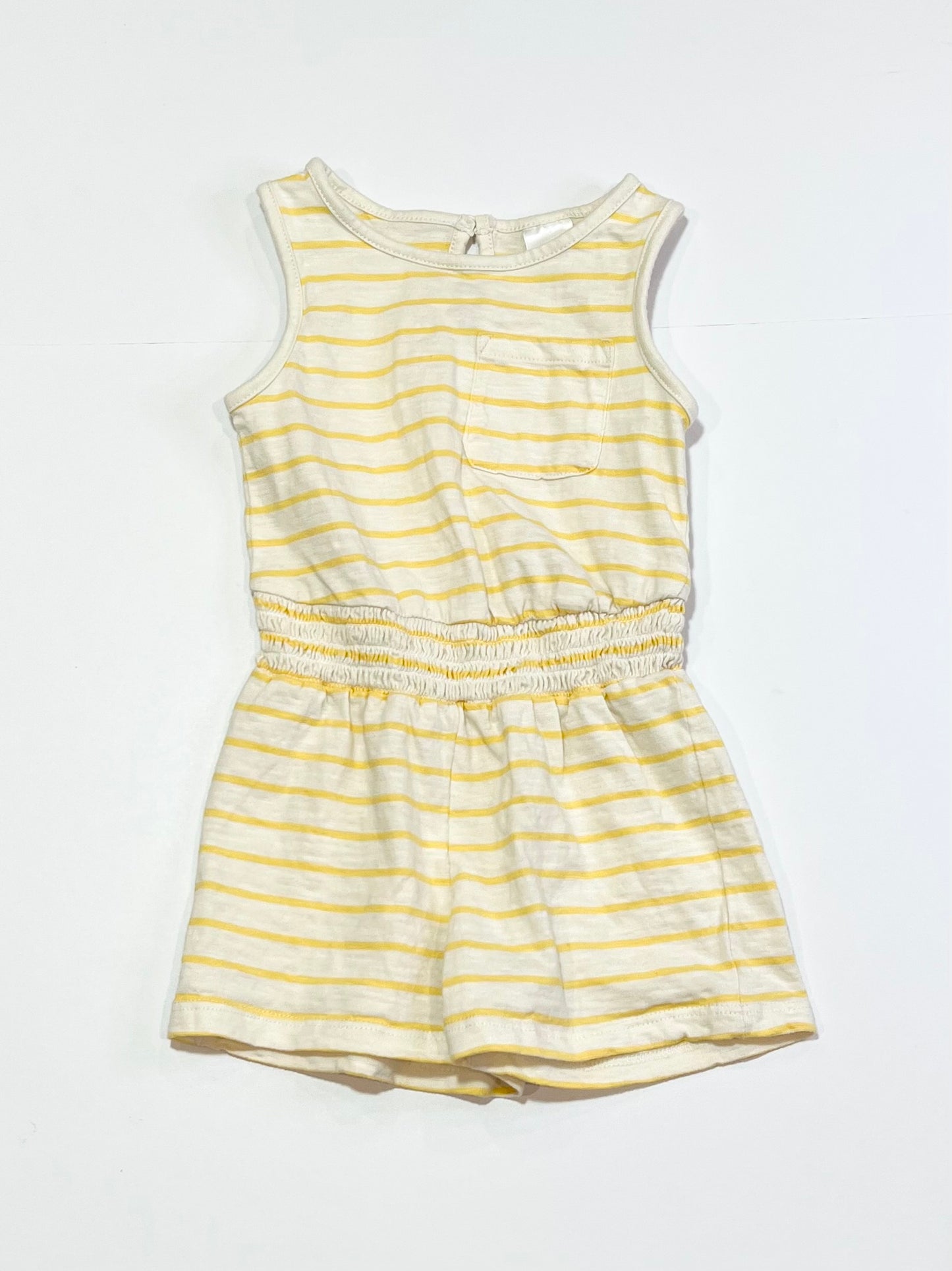 Striped jersey playsuit - Size 1