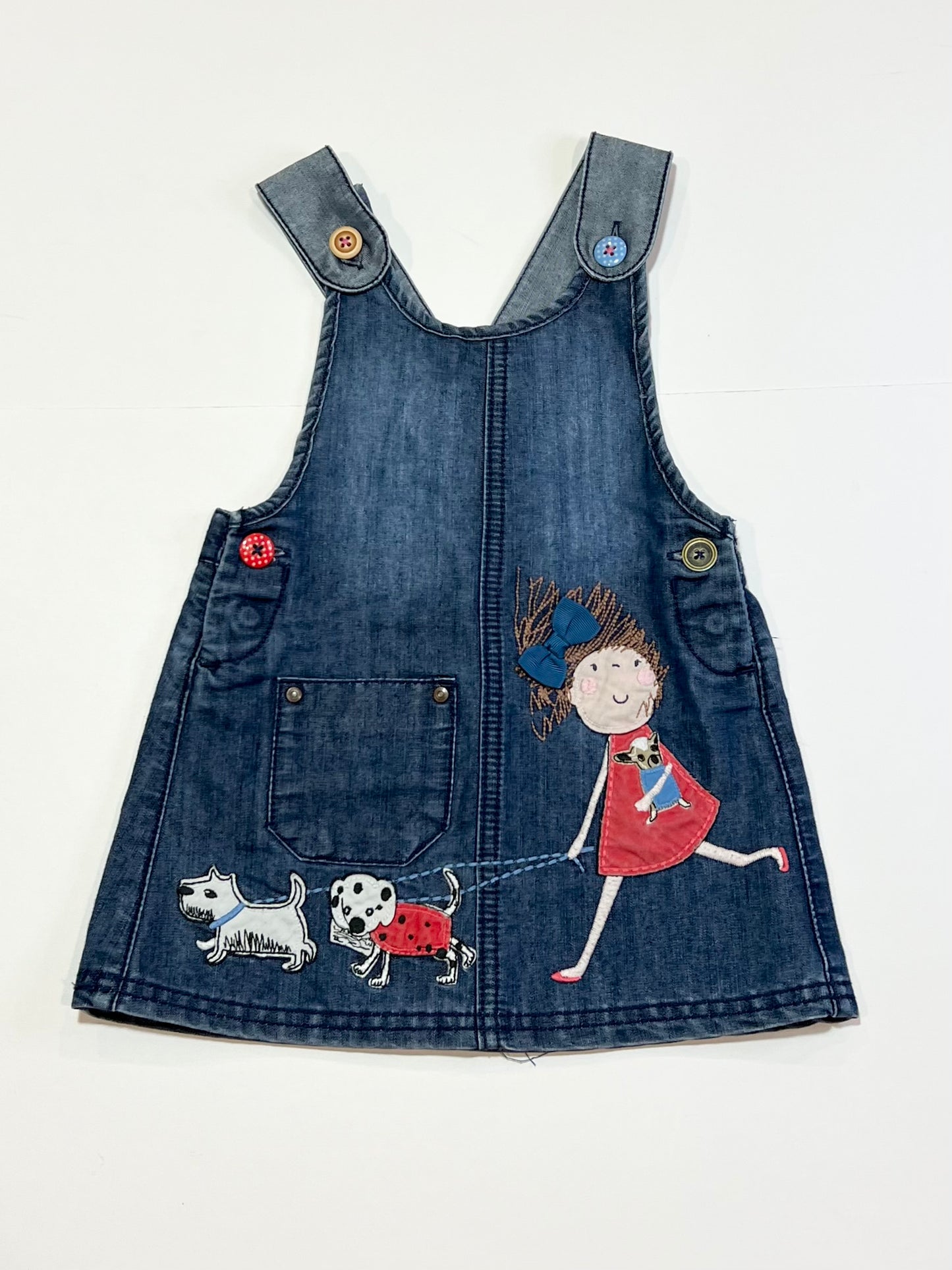 Denim pinafore - Size 1
