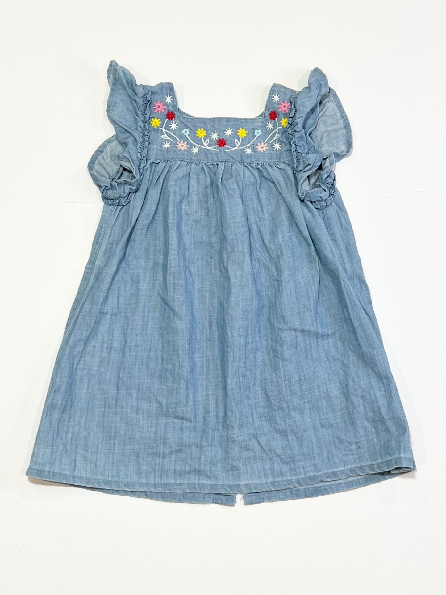 Blue embroidered dress - Size 1