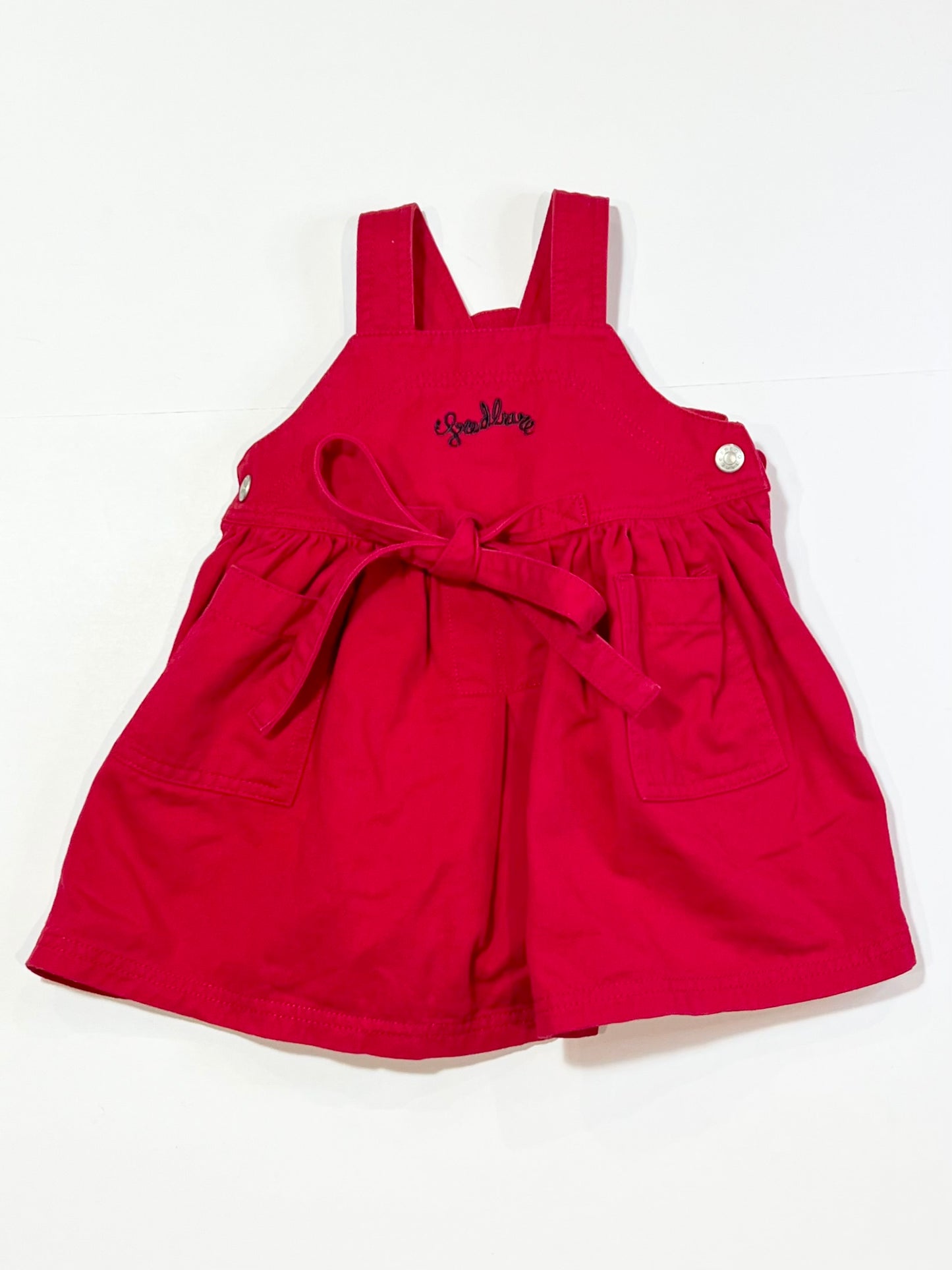 Red denim dress - Size 0
