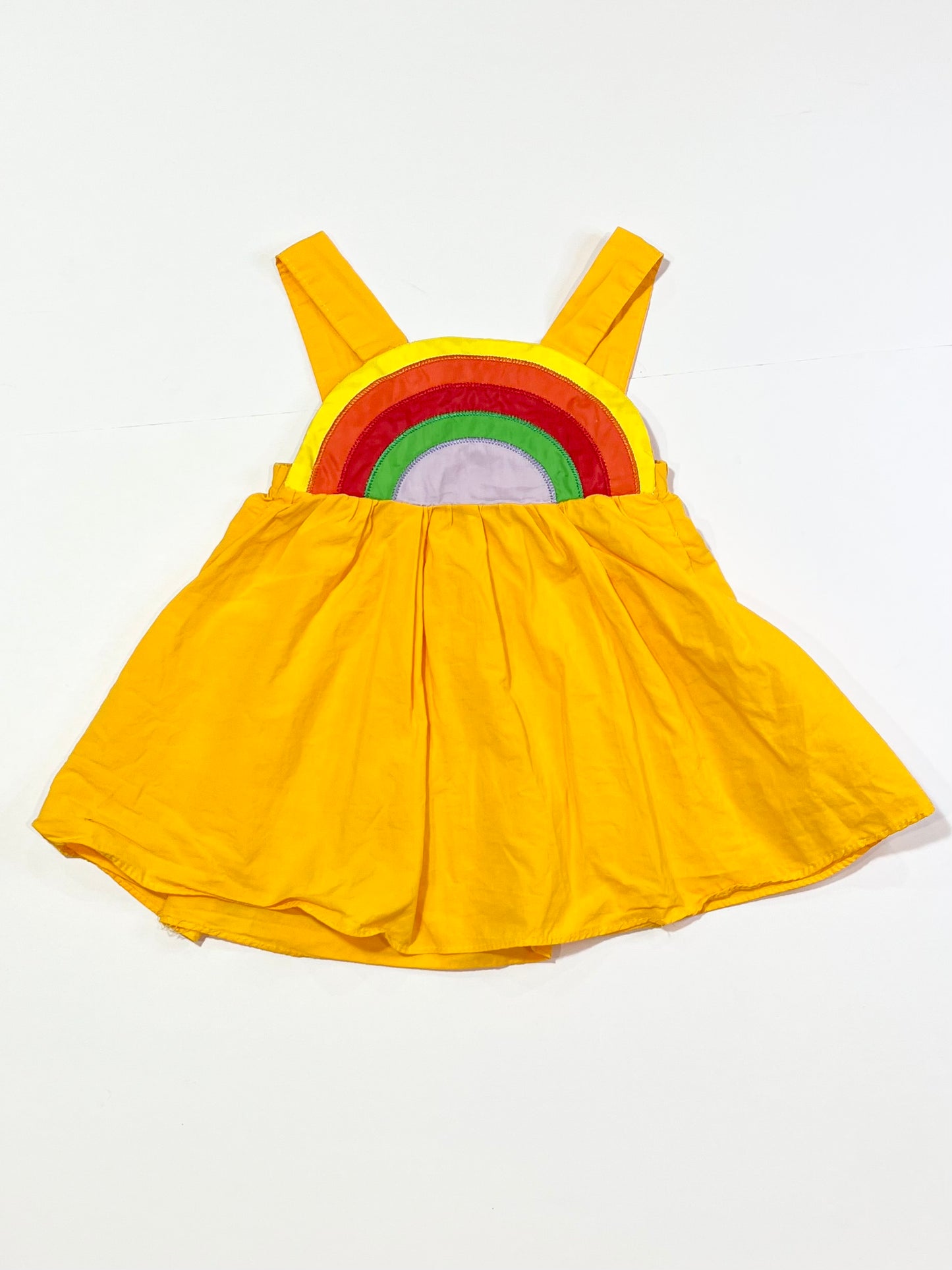 Yellow rainbow dress - Size 0