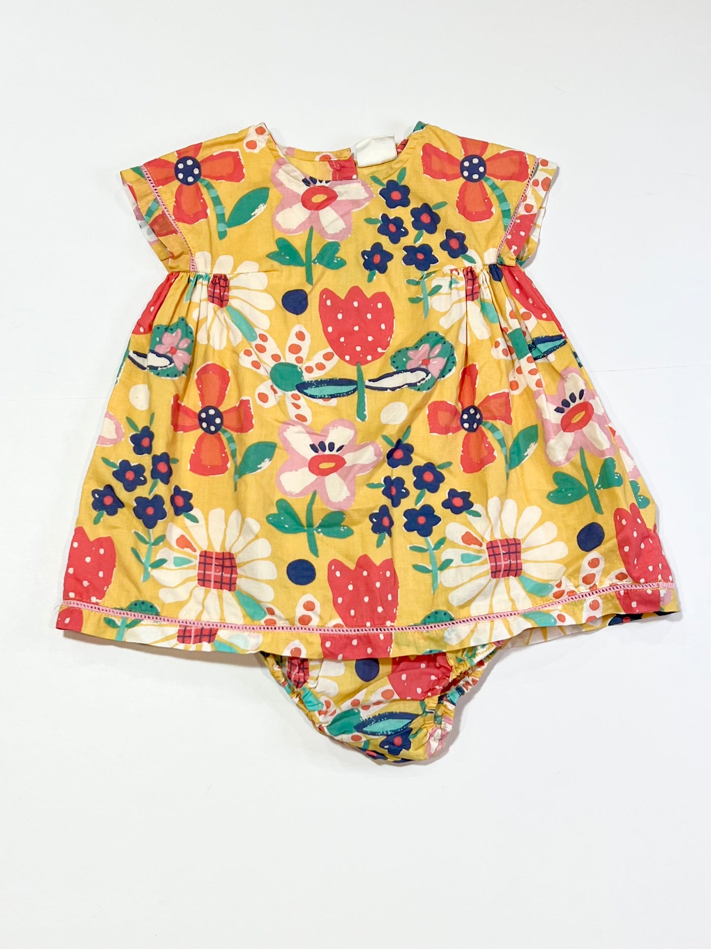 Yellow floral dress - Size 0