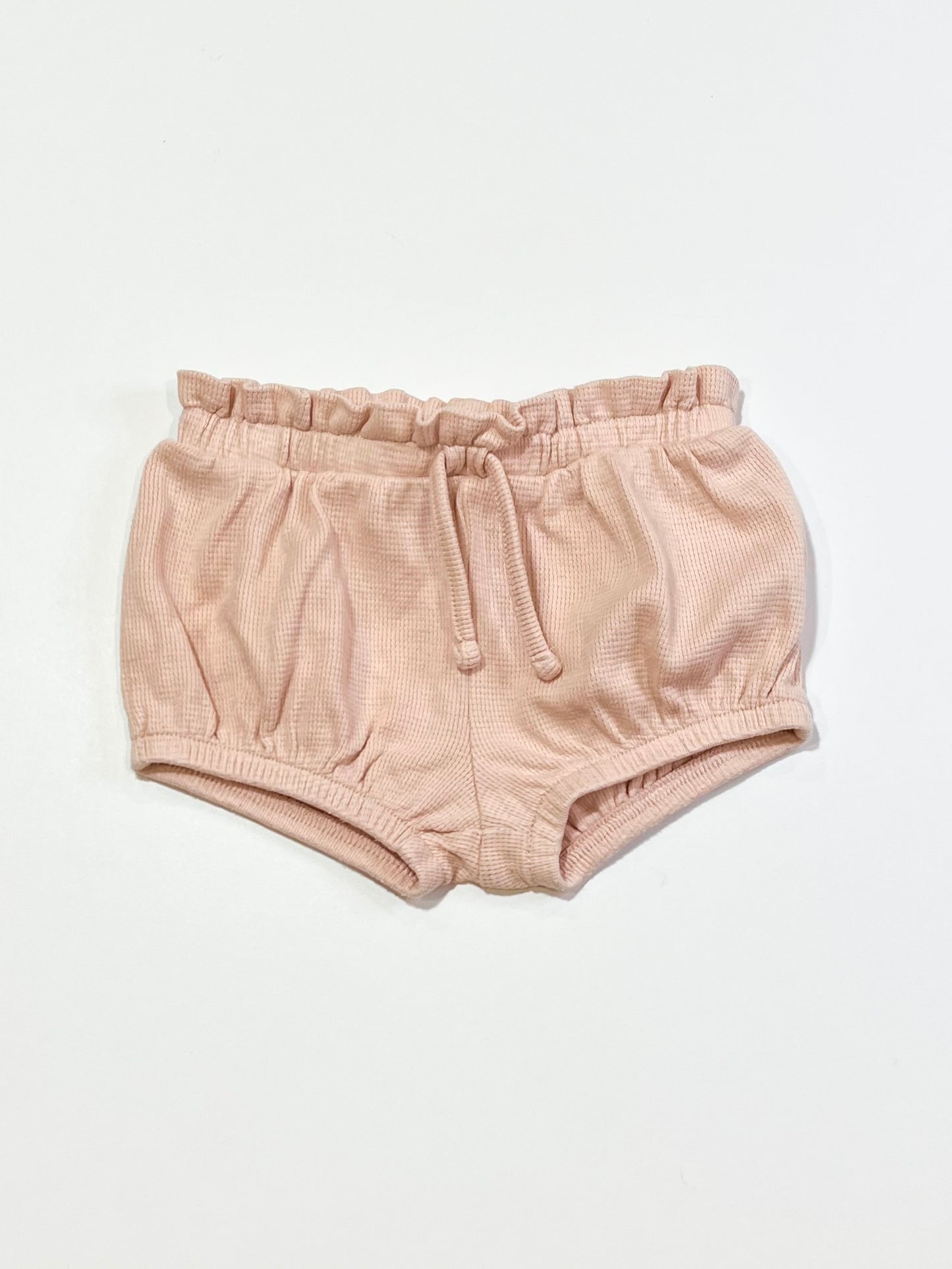 Pink waffle bloomers - Size 0