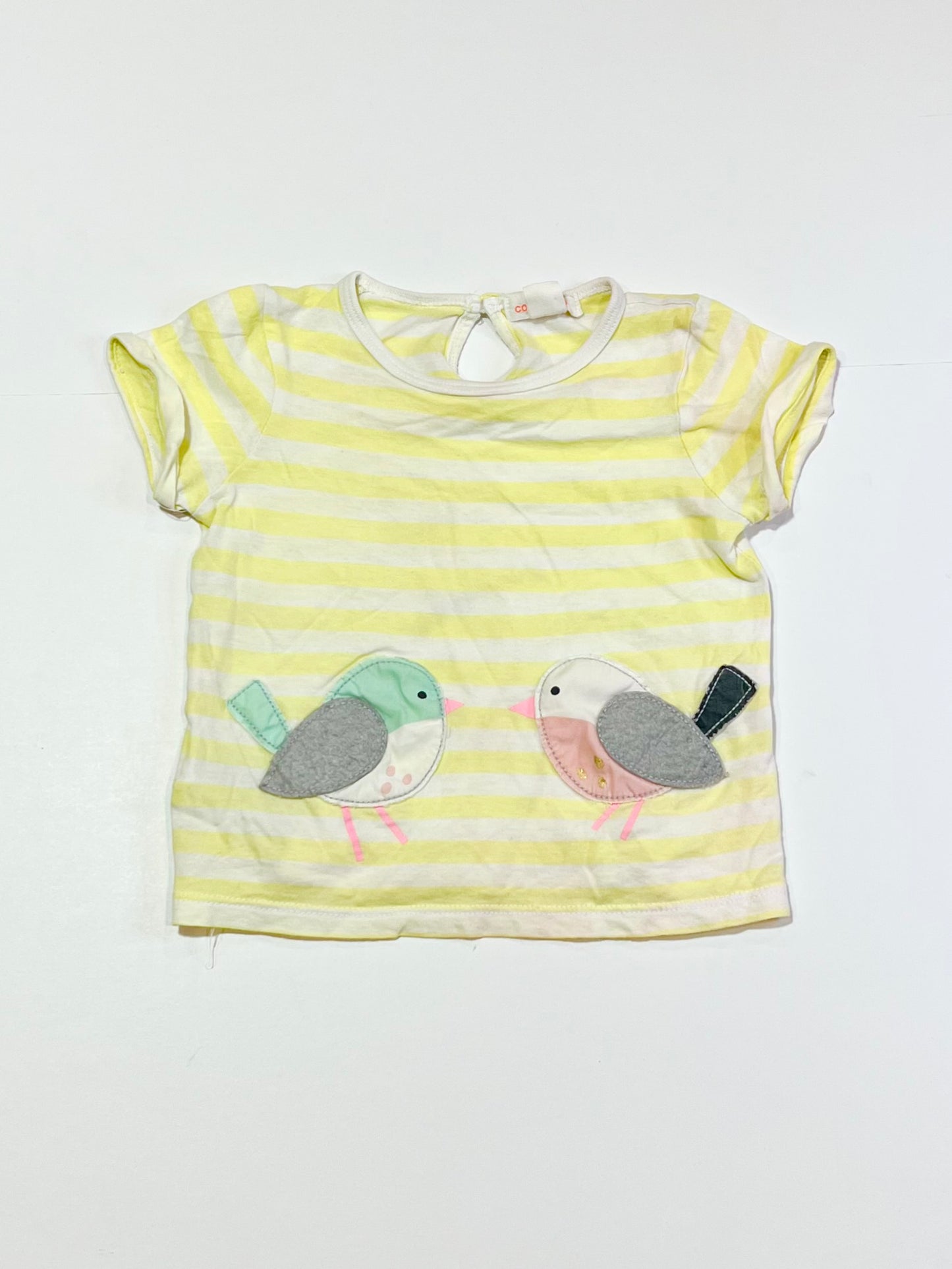 Striped birds tee - Size 0