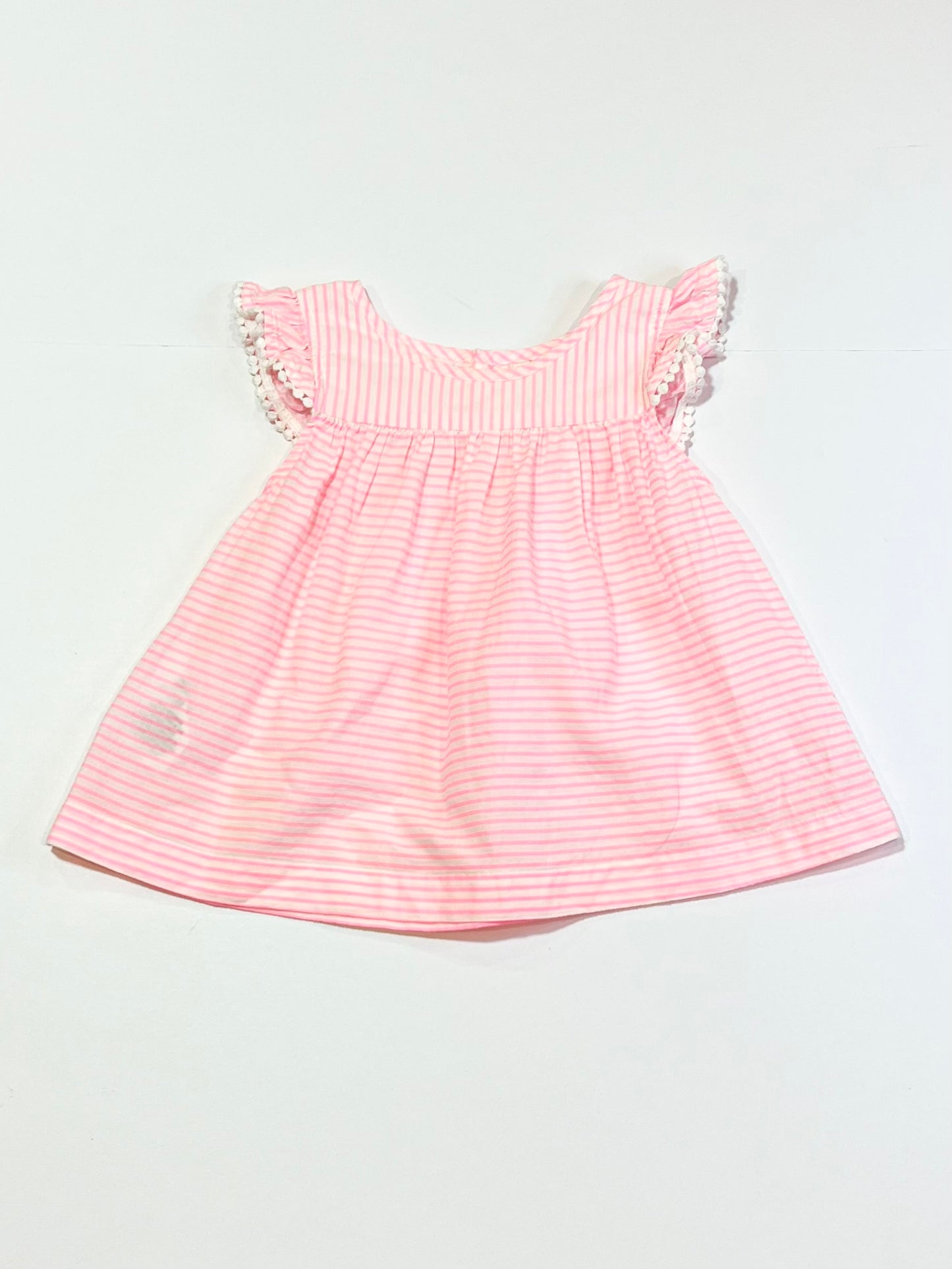 Pink striped top - Size 0