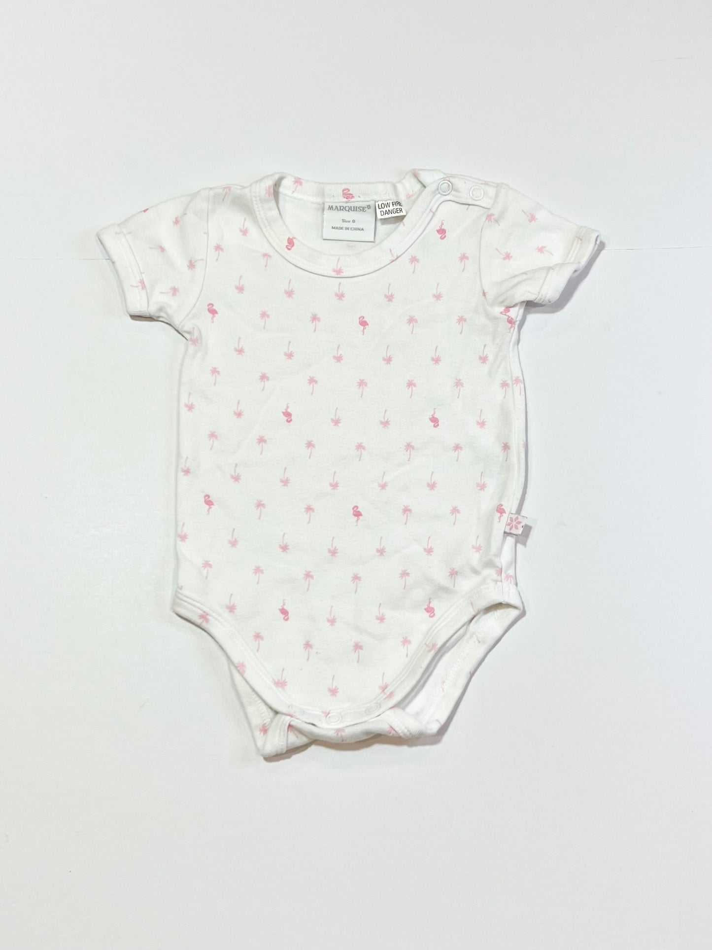 Pink palms bodysuit - Size 0