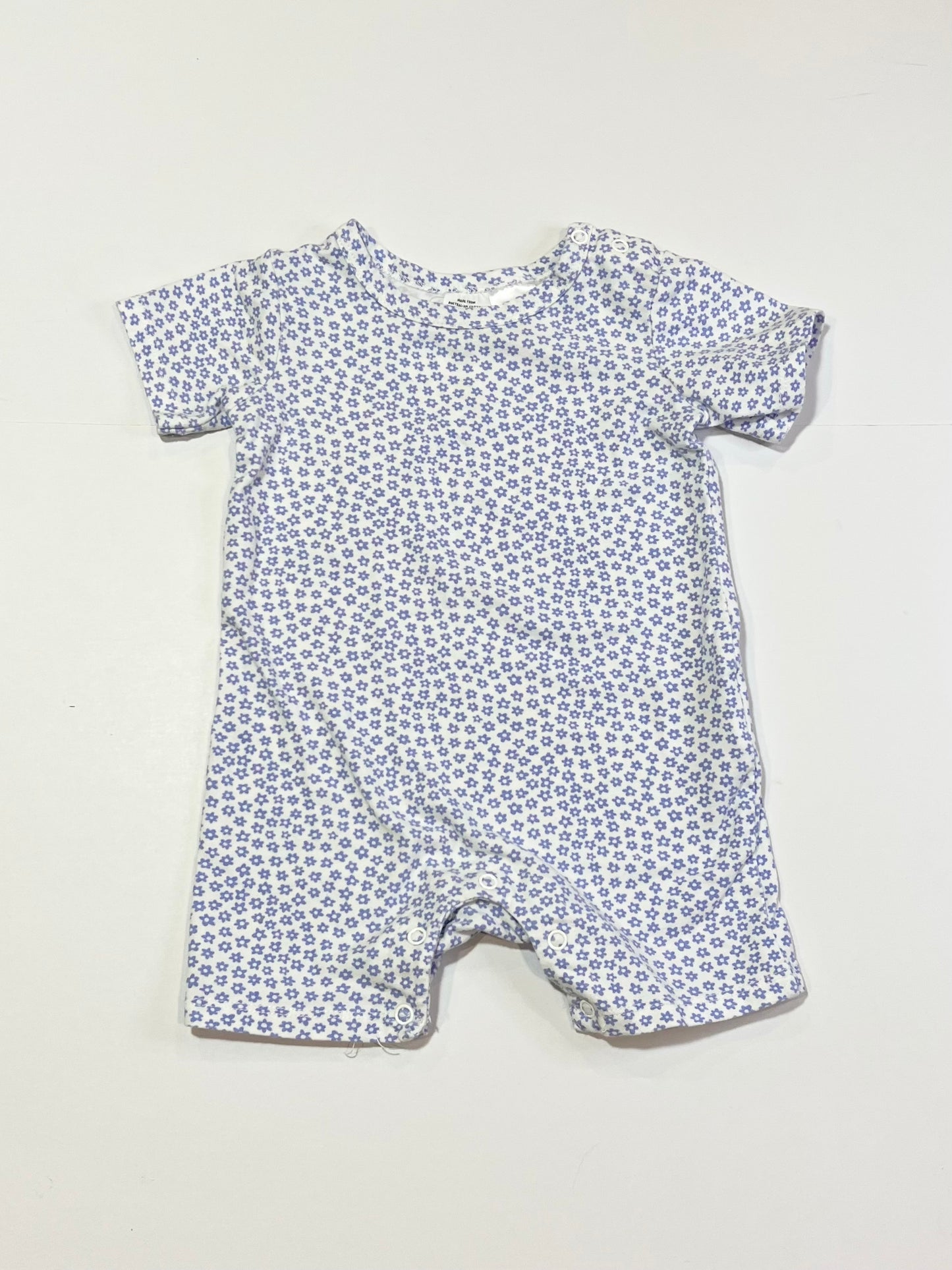 Purple floral romper - Size 0