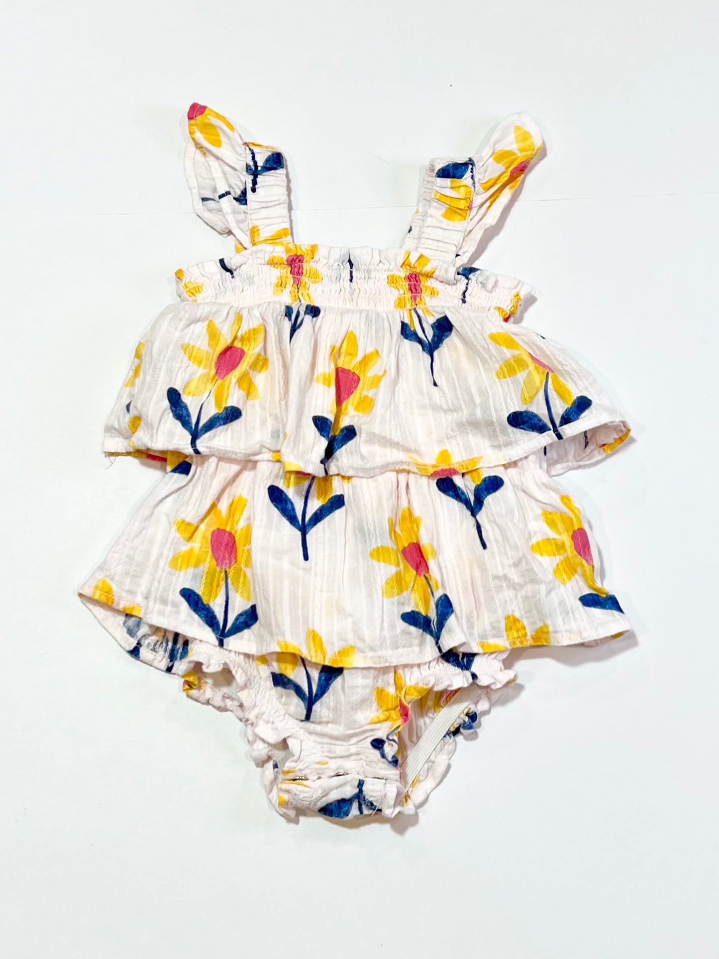 Woven tiered romper - Size 0