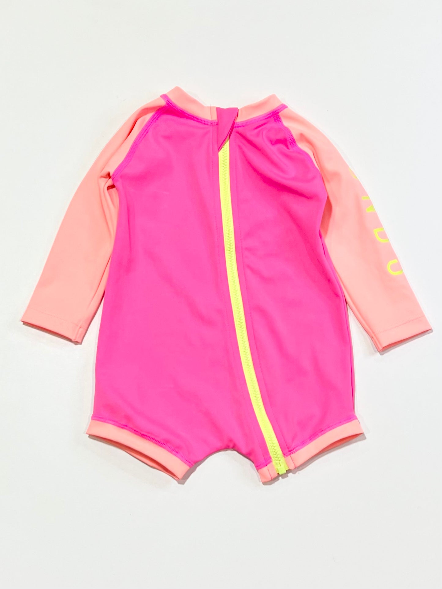Pink zip swim suit - Size 00