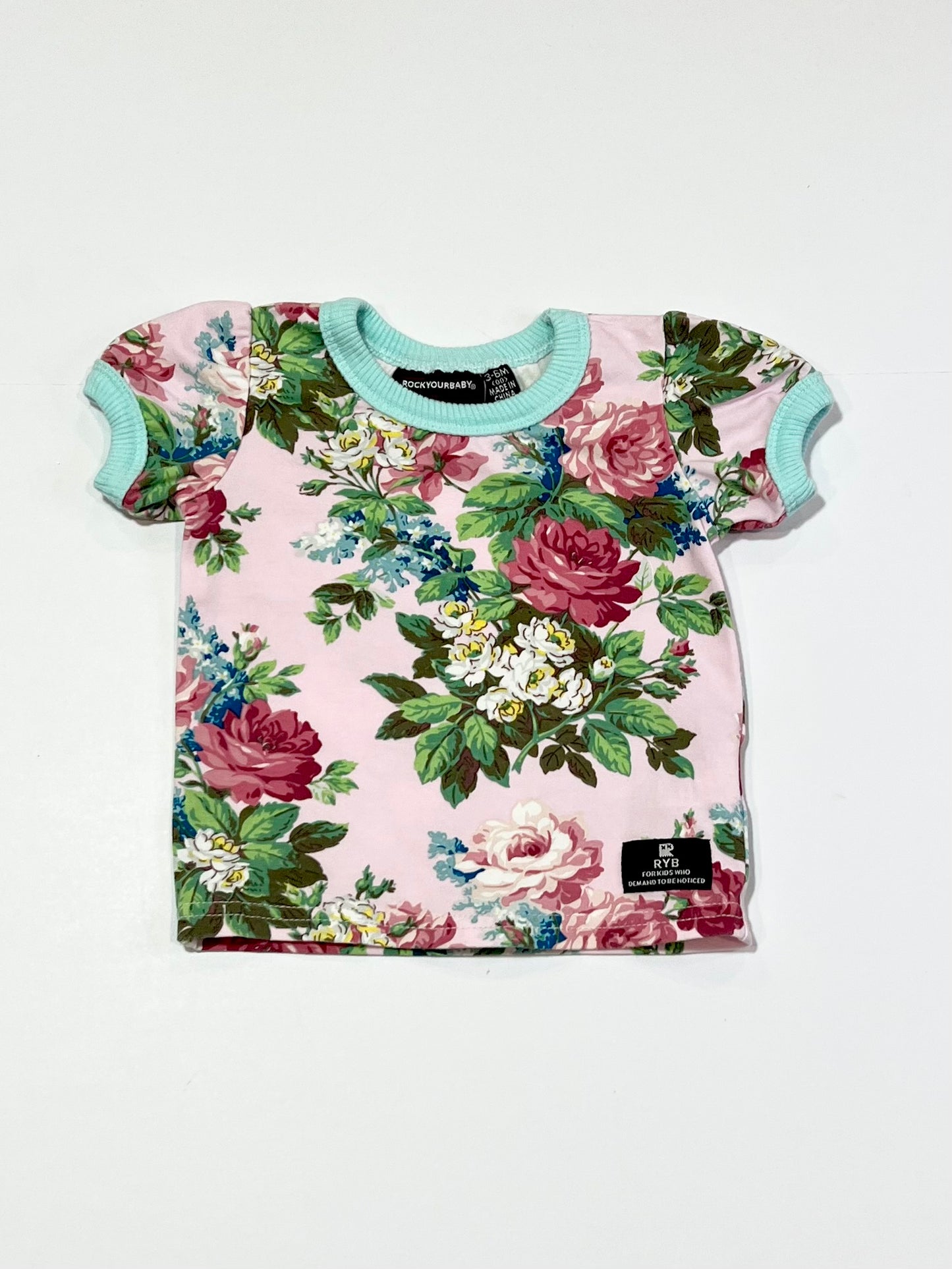 Pink floral tee - Size 00