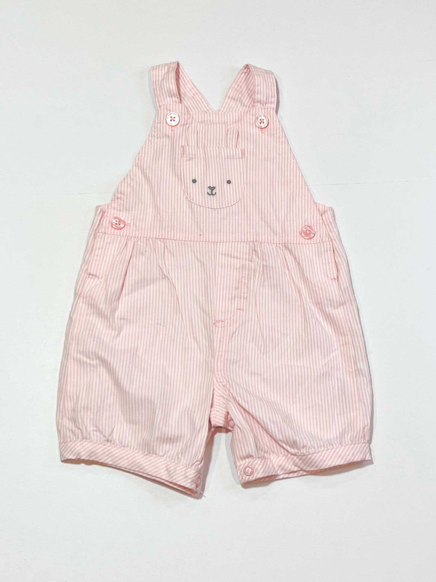 Striped bunny overalls - Size 00