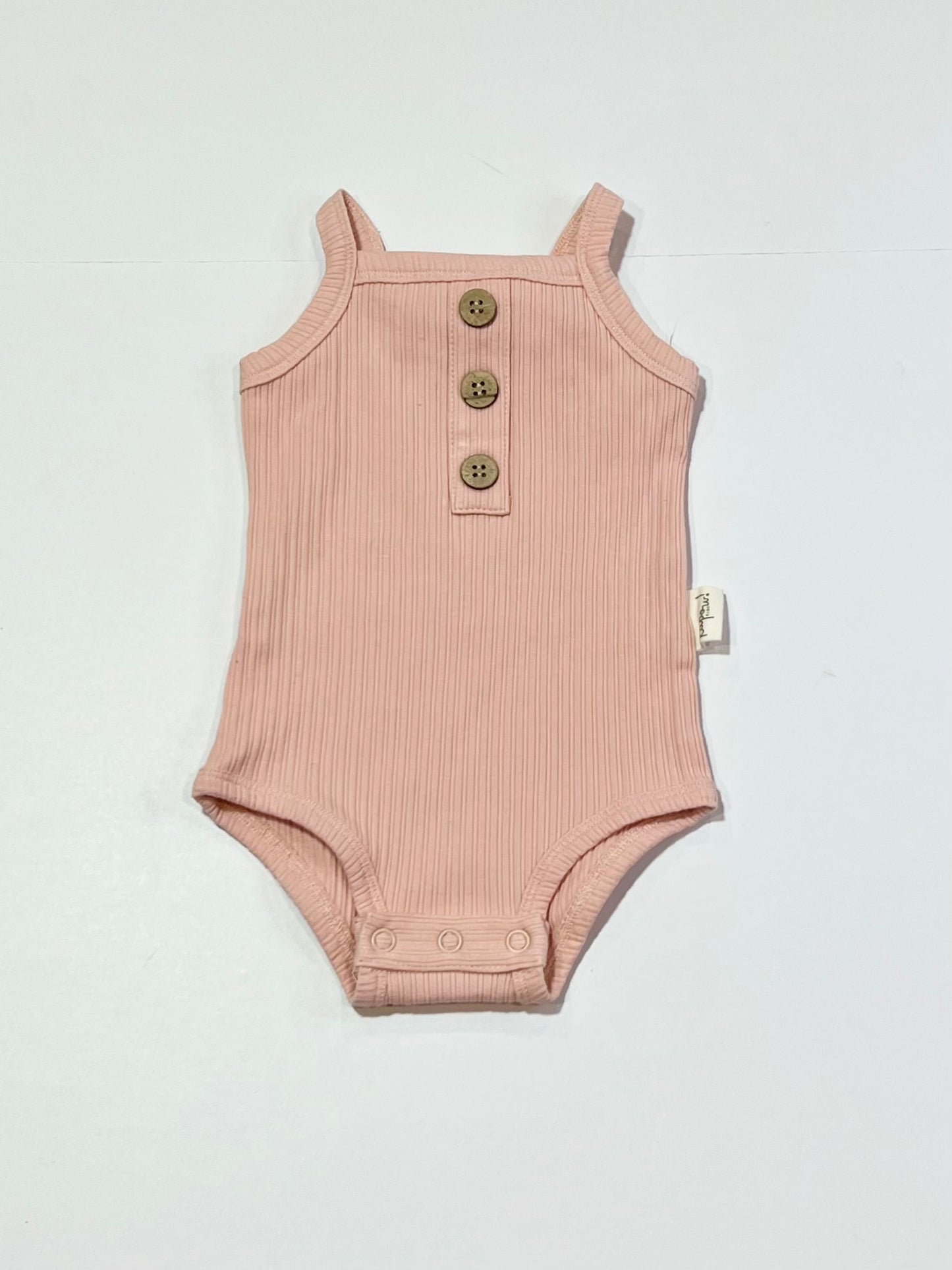 Pink ribbed bodysuit - Size 00
