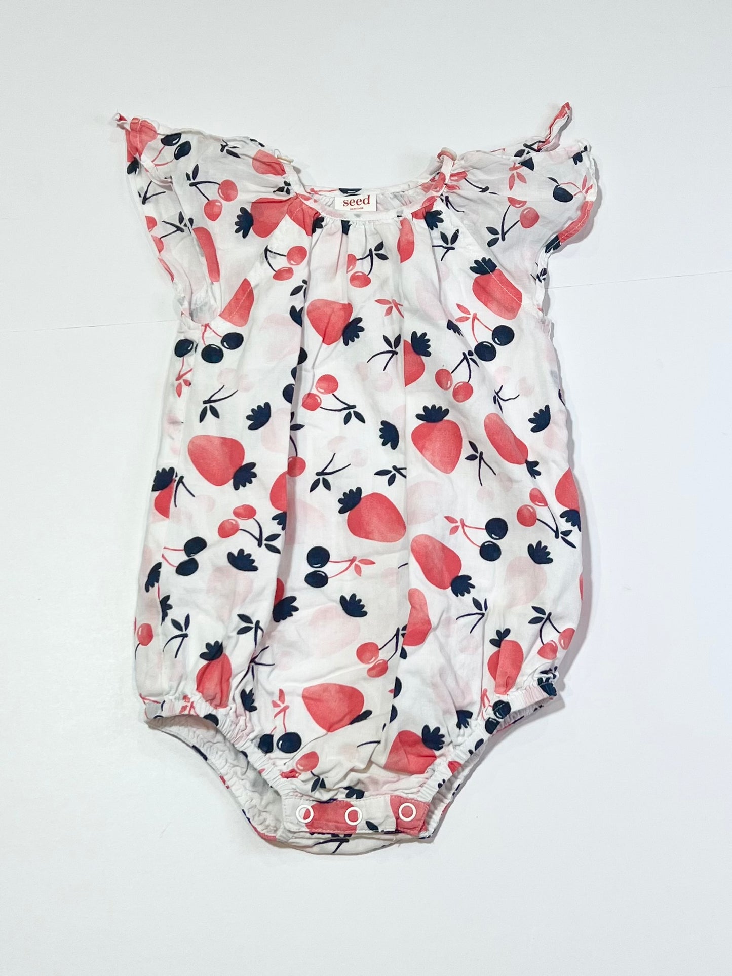 Fruity cotton romper - Size 00