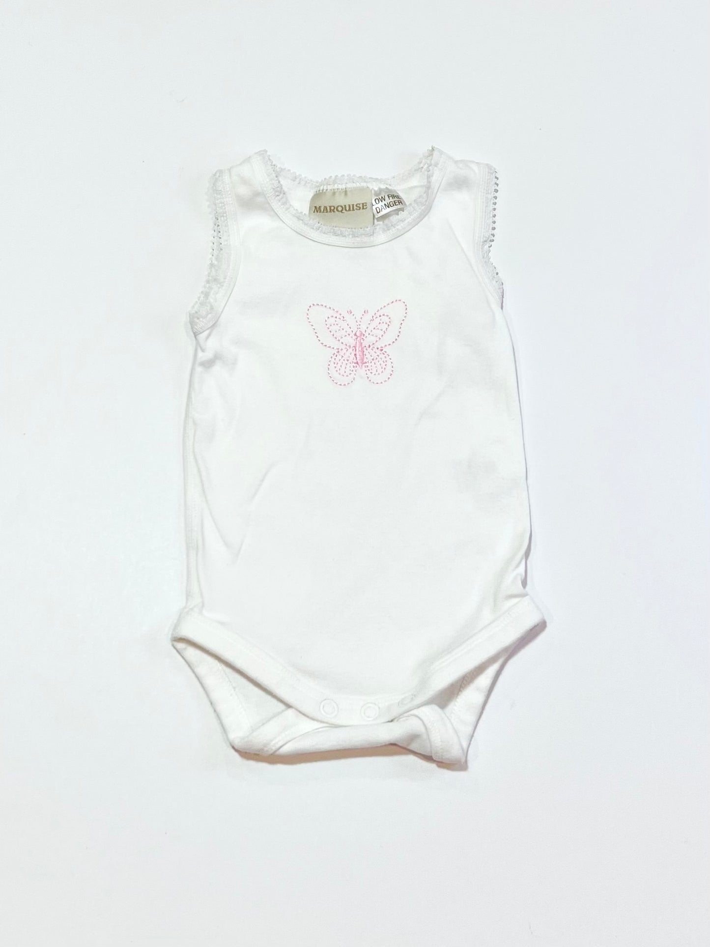 Pink butterfly bodysuit - Size 000