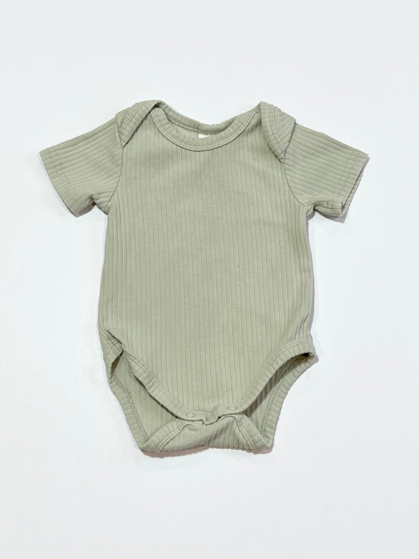 Green ribbed bodysuit - Size 000