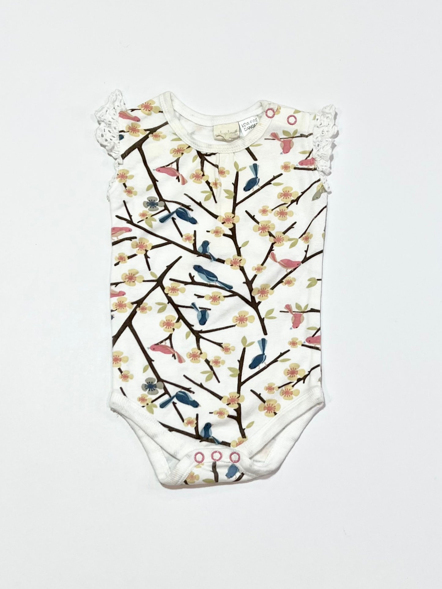 Ribbed birds bodysuit - Size 000