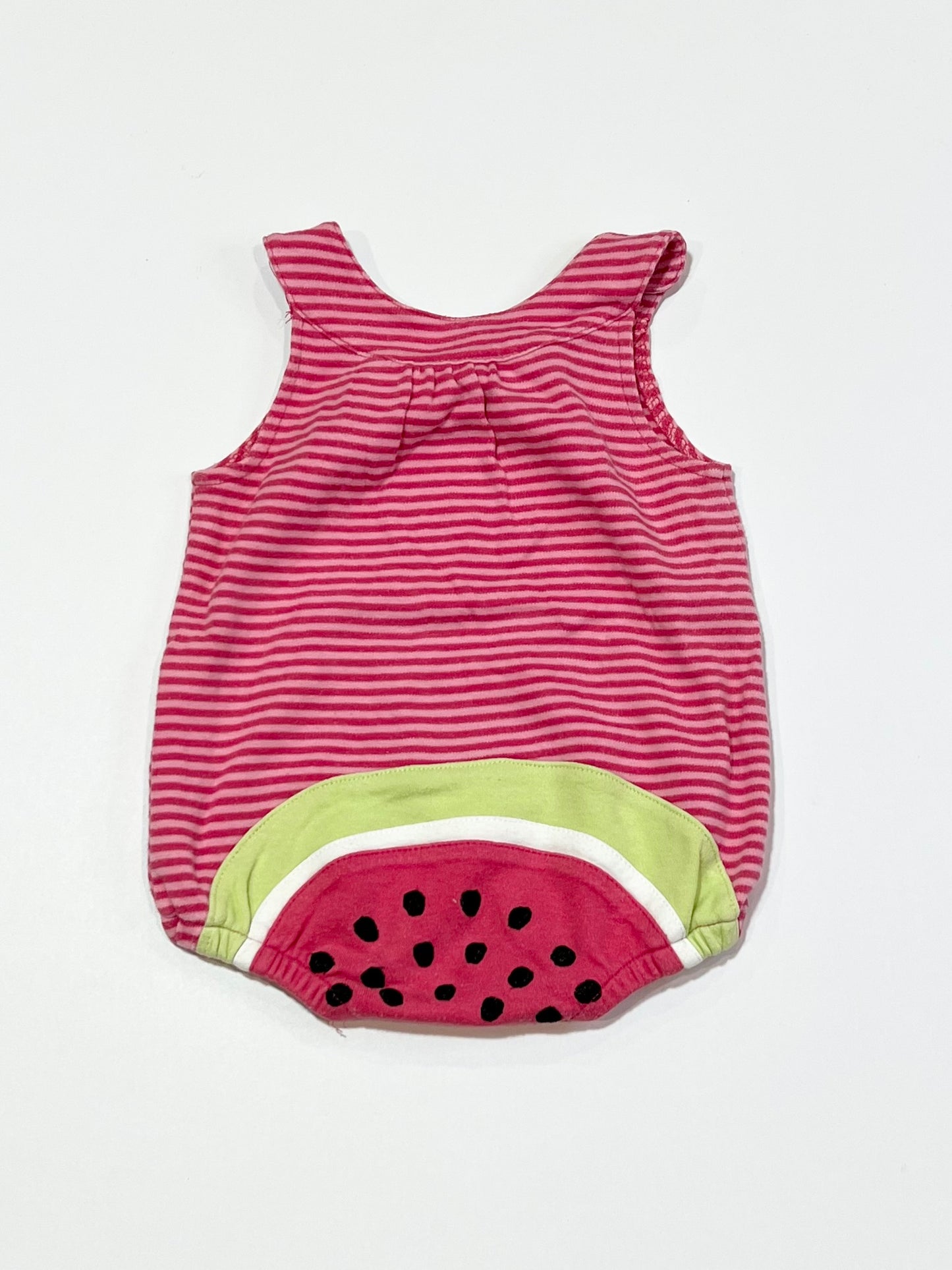 Striped watermelon romper - Size 000