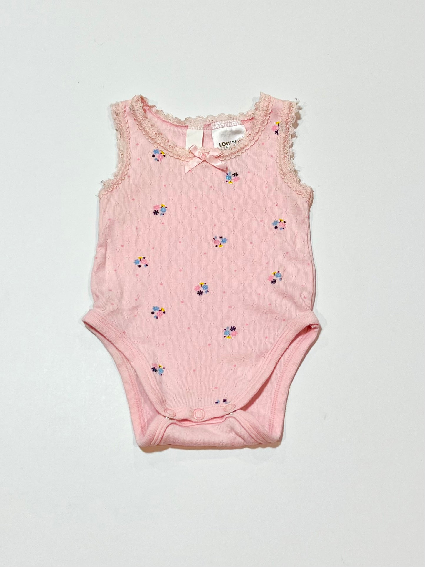 Pink floral bodysuit - Size 0000