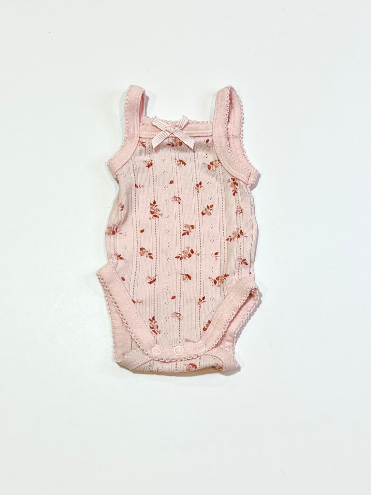 Pink floral bodysuit - Size 00000
