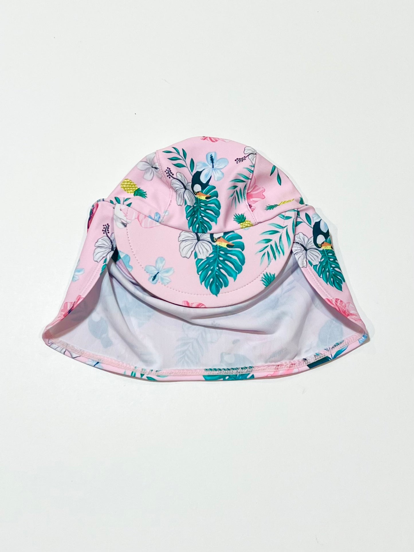 Pink floral swim hat - Size 0-3 months