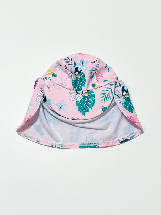 Pink floral swim hat - Size 0-3 months